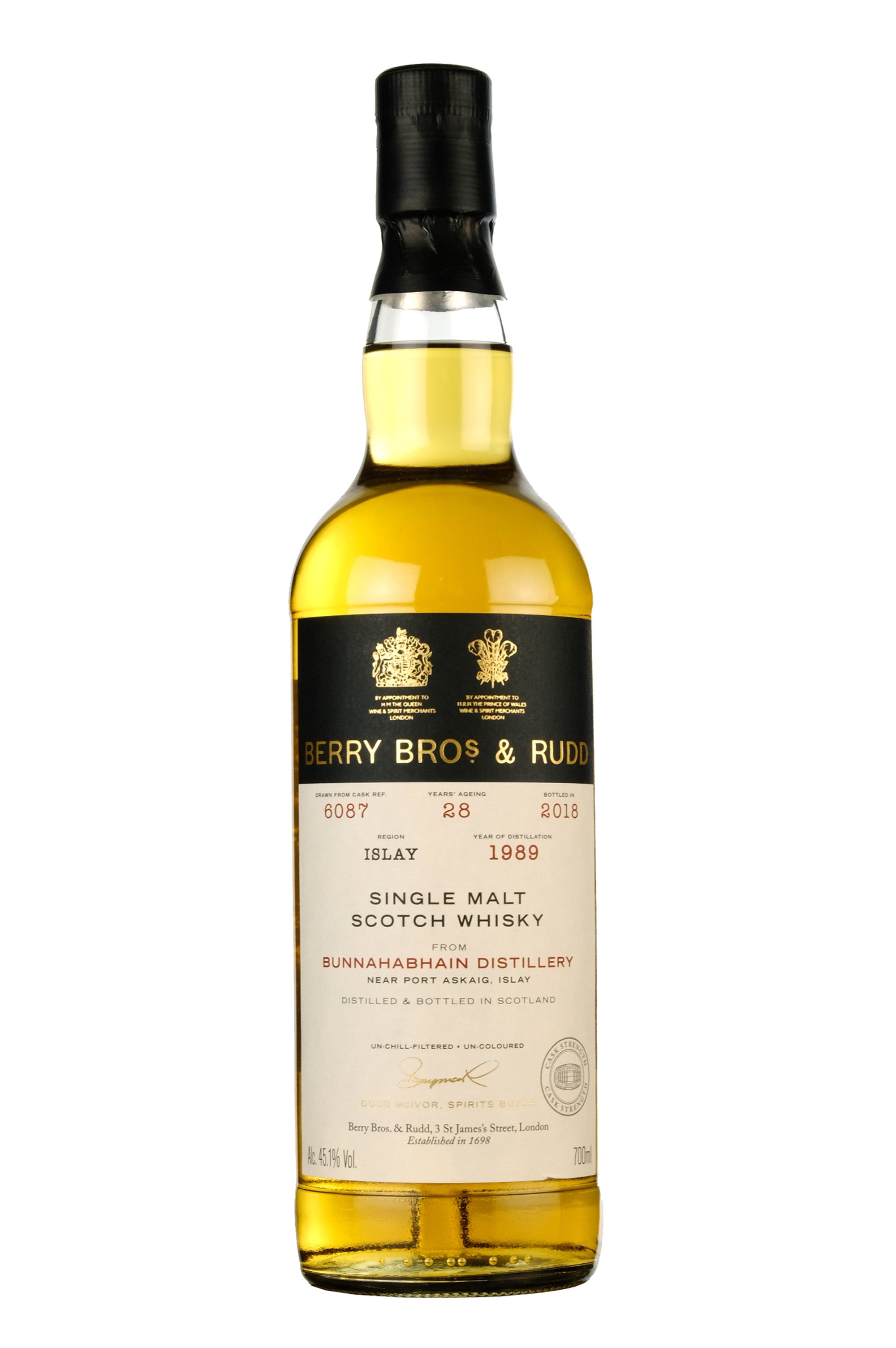 Bunnahabhain 1989-2018 | 28 Year Old Berry Bros Single Cask 6087