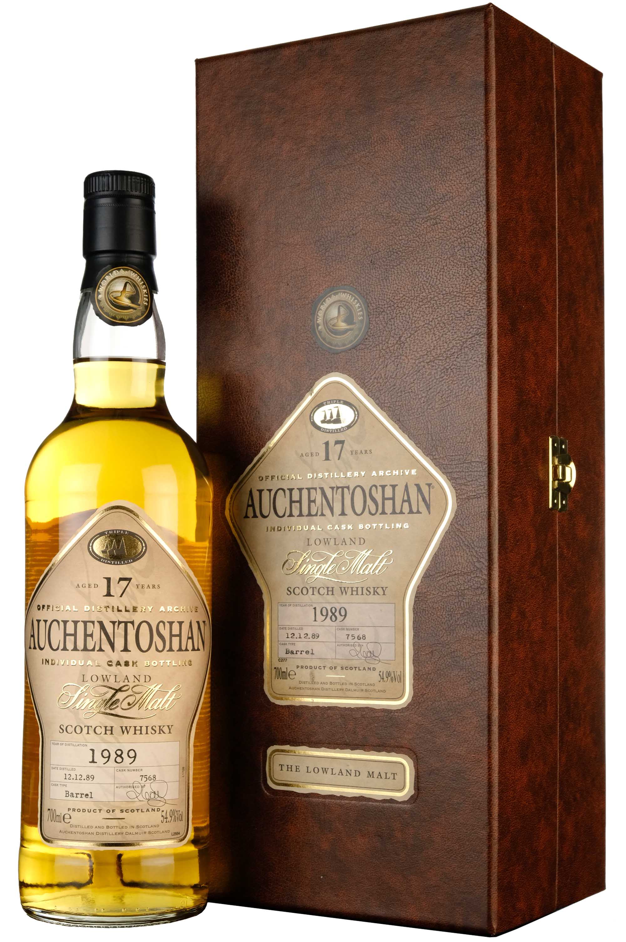 Auchentoshan 1989-2007 | 17 Year Old | World Of Whiskies Single Cask 7568