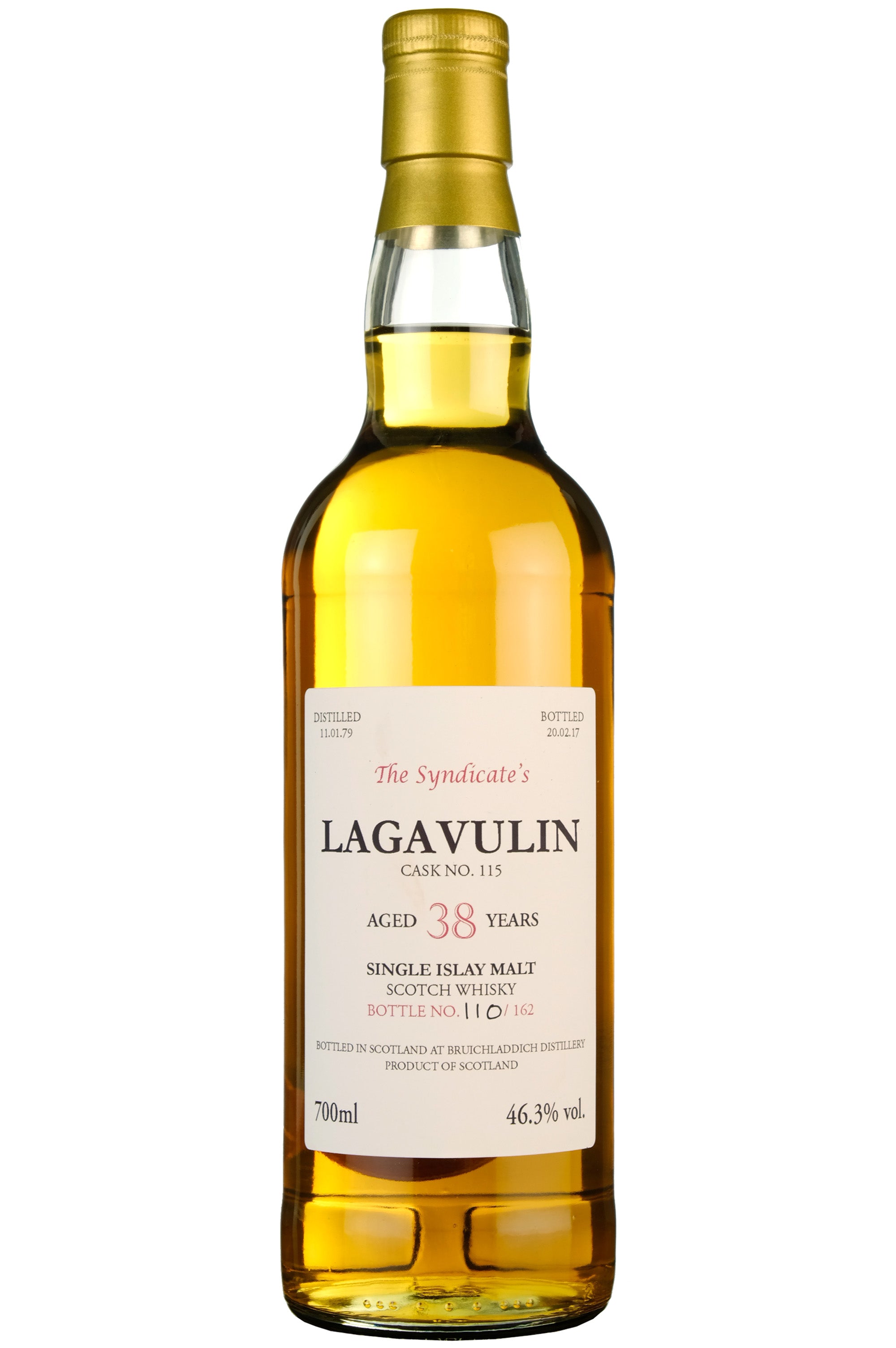 Lagavulin 1979-2017 | 38 Year Old The Syndicate's Single Cask 115