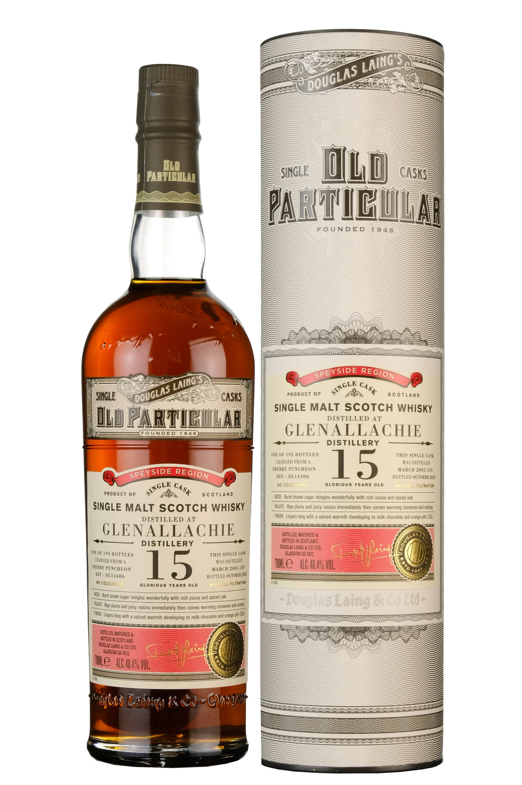 Glenallachie 2005-2020 | 15 Year Old | Old Particular | Single Cask Cask DL14406