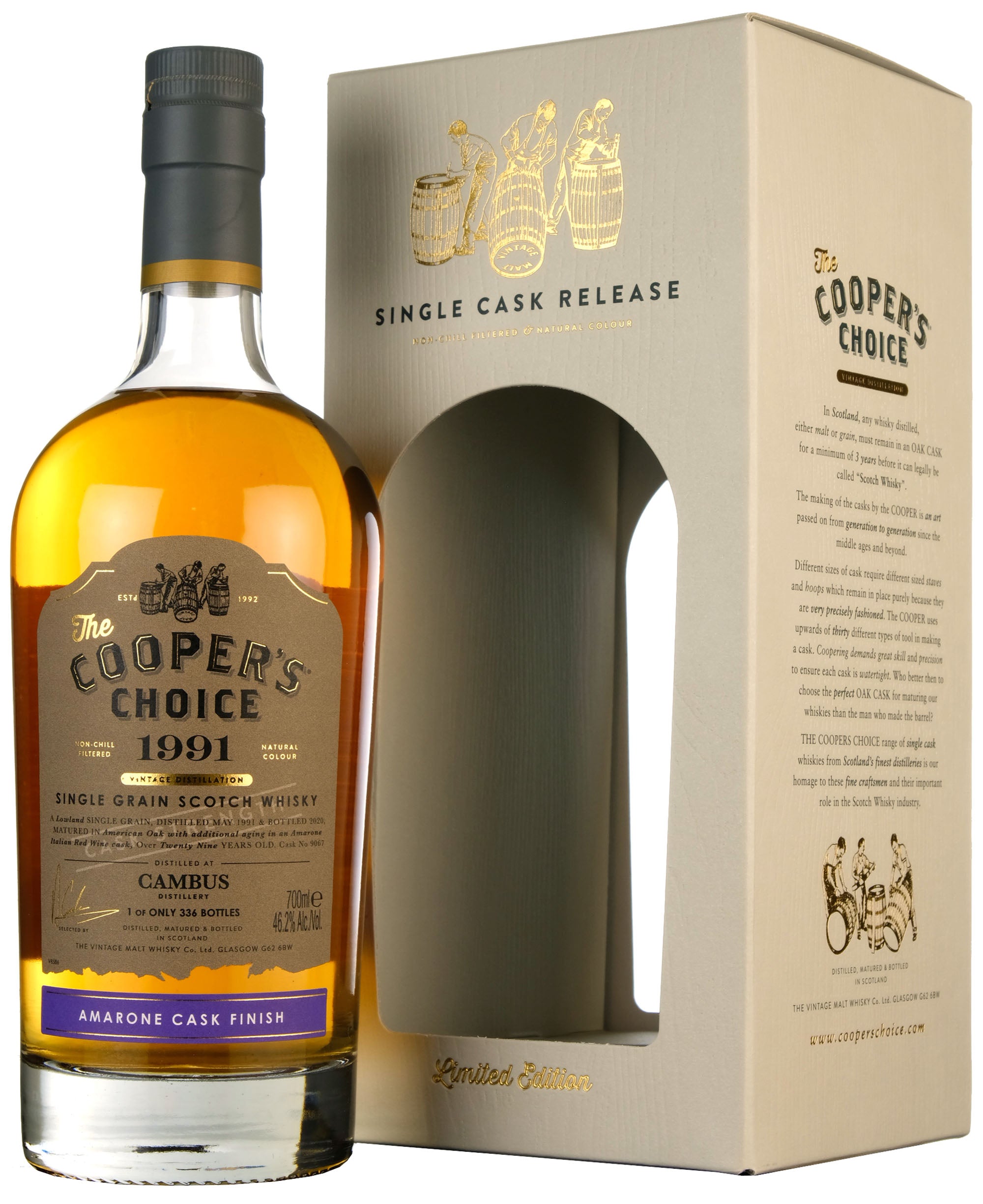 Cambus 1991-2020 | 29 Year Old Cooper's Choice Single Cask 9067