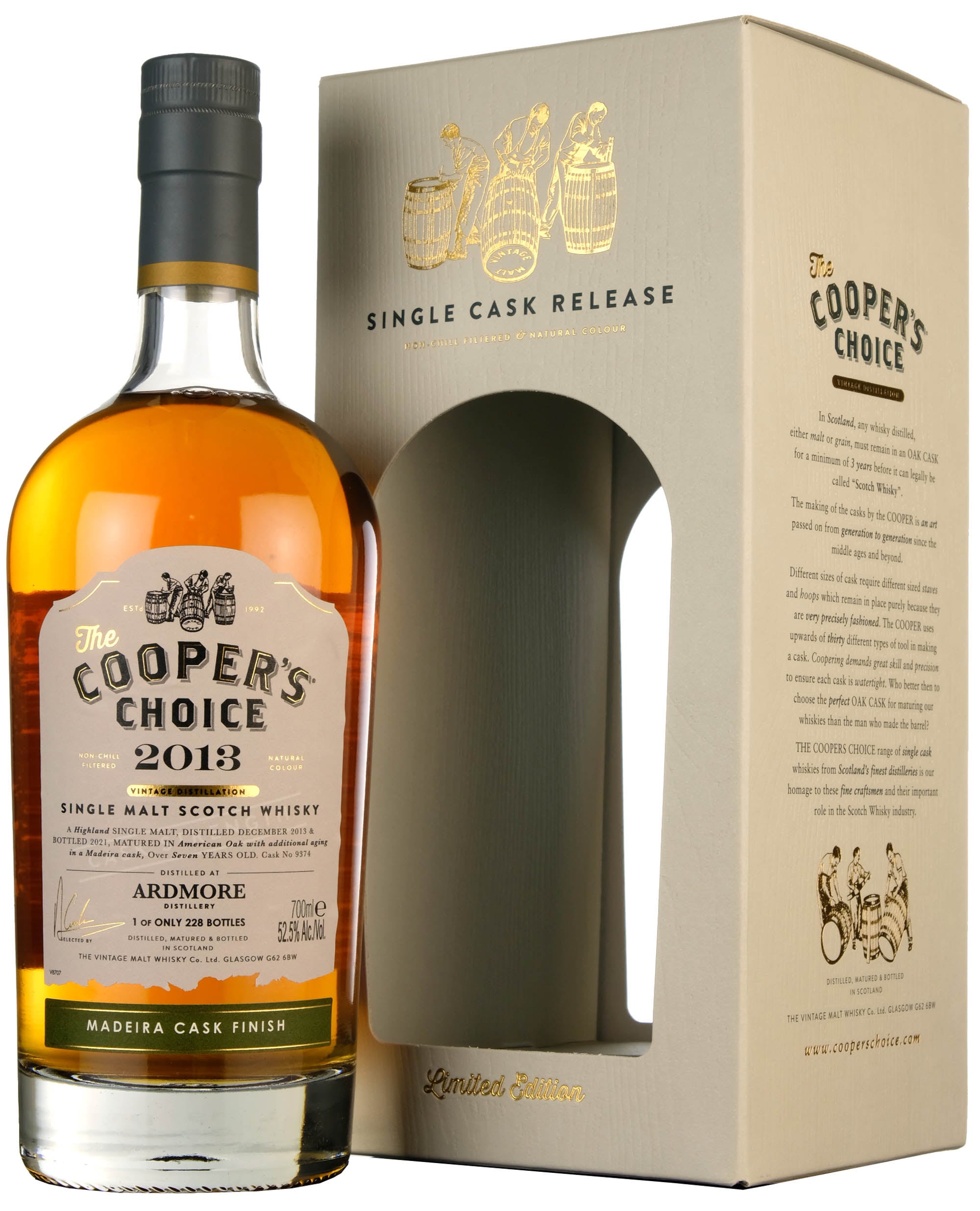 Ardmore 2013-2021 | 7 Year Old Cooper's Choice Single Cask 9374