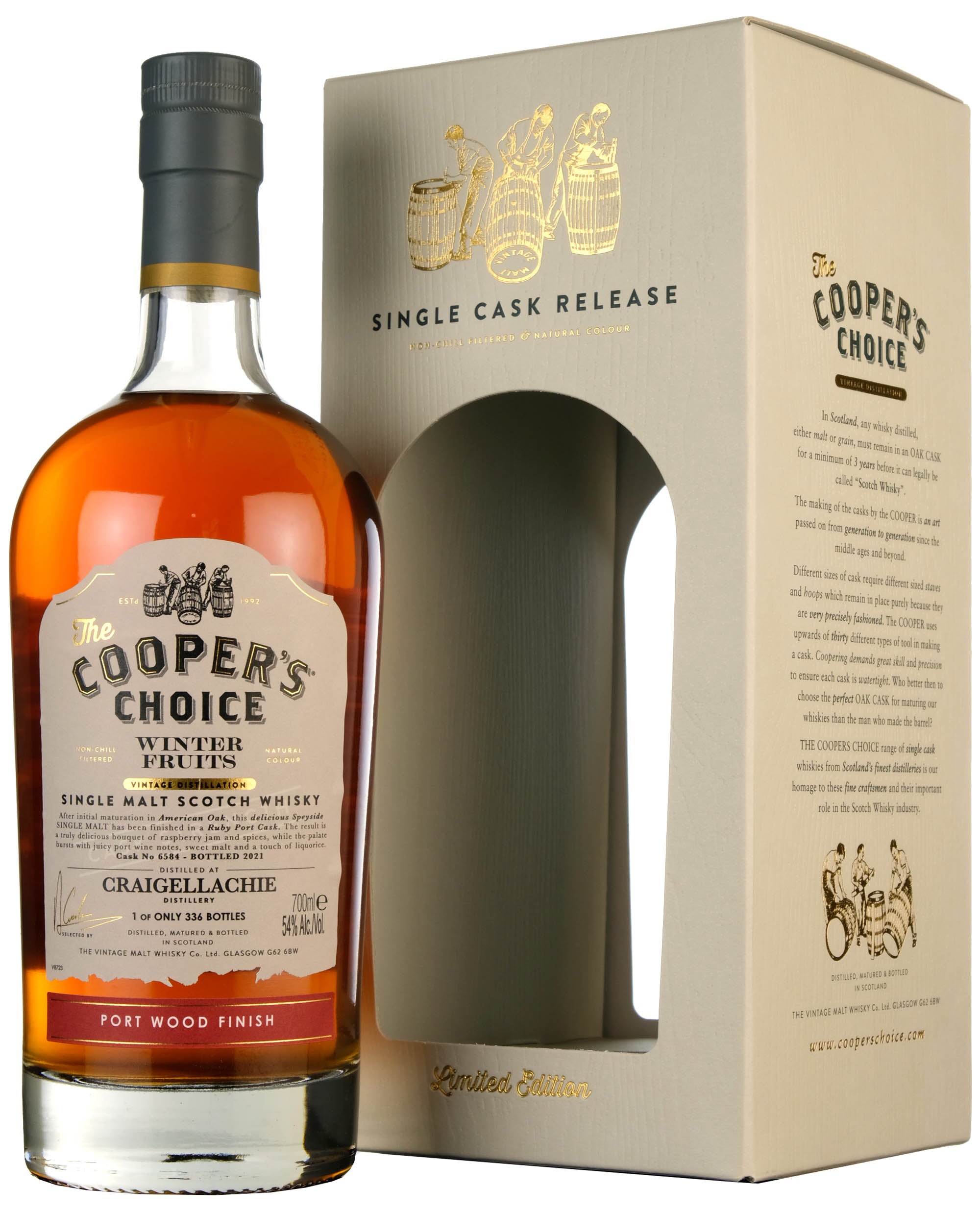 Craigellachie Cooper's Choice Winter Fruits Single Cask 6584