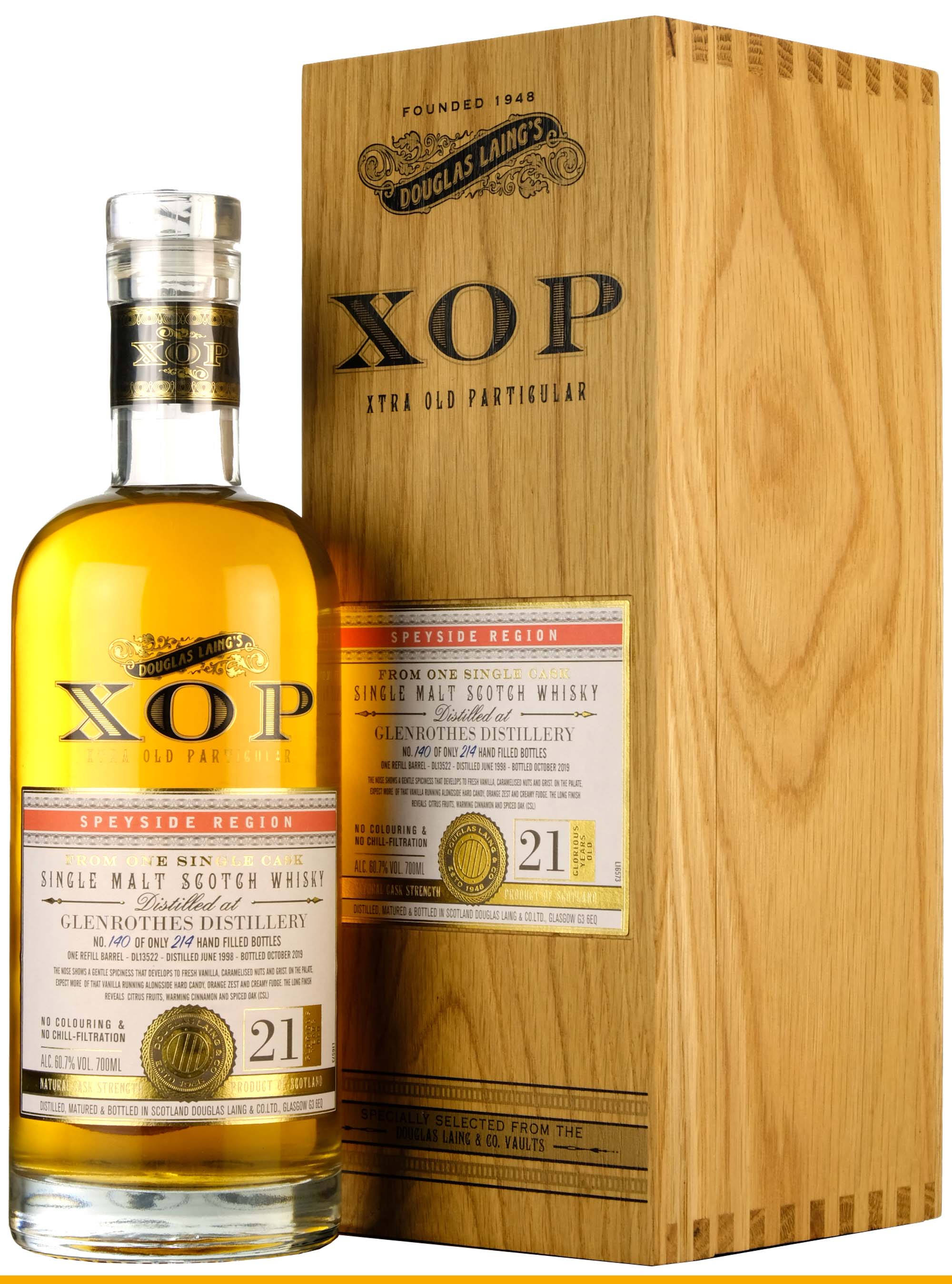 Glenrothes 1998-2019 | 21 Year Old XOP Cask DL13522