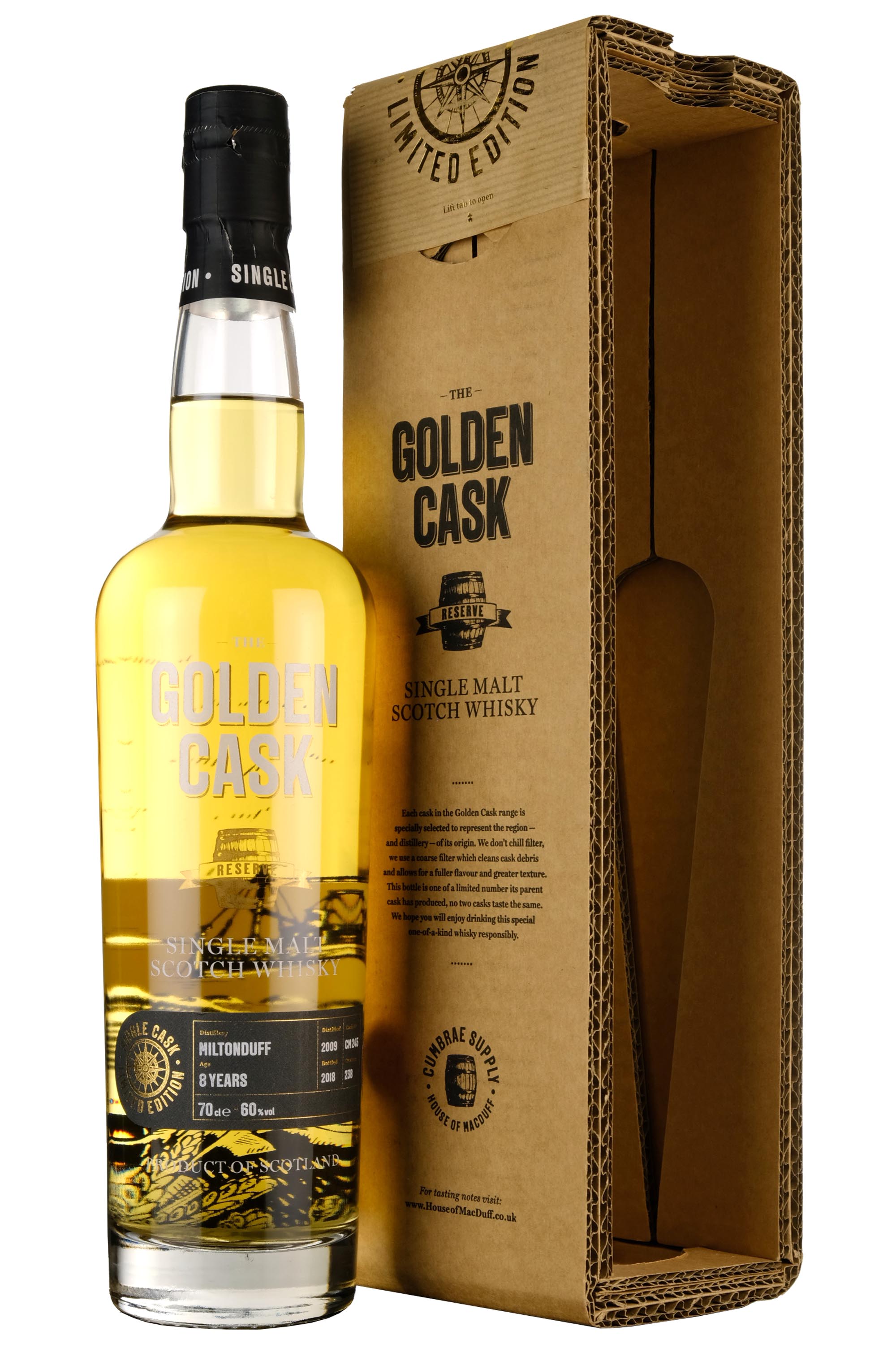 Miltonduff 2009-2018 | 8 Year Old The Golden Cask CM245