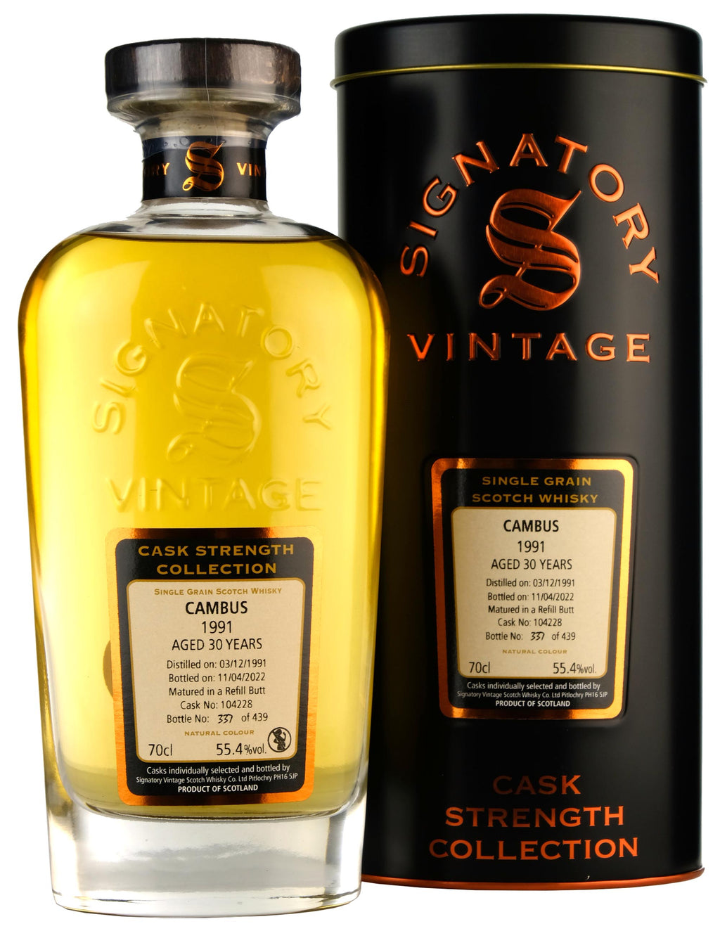 Cambus 1991-2022 30 Year Old Signatory - Whisky-Online Shop