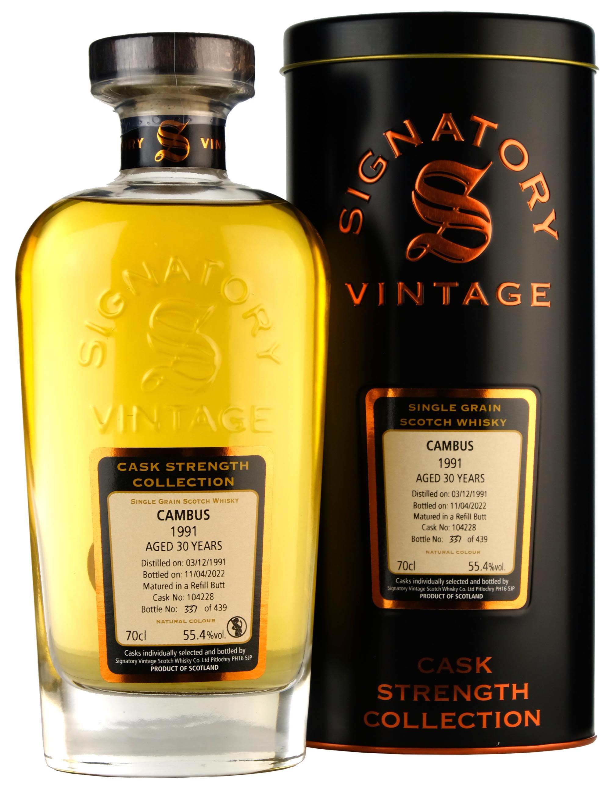 Cambus 1991-2022 | 30 Year Old Signatory Vintage Cask 104228