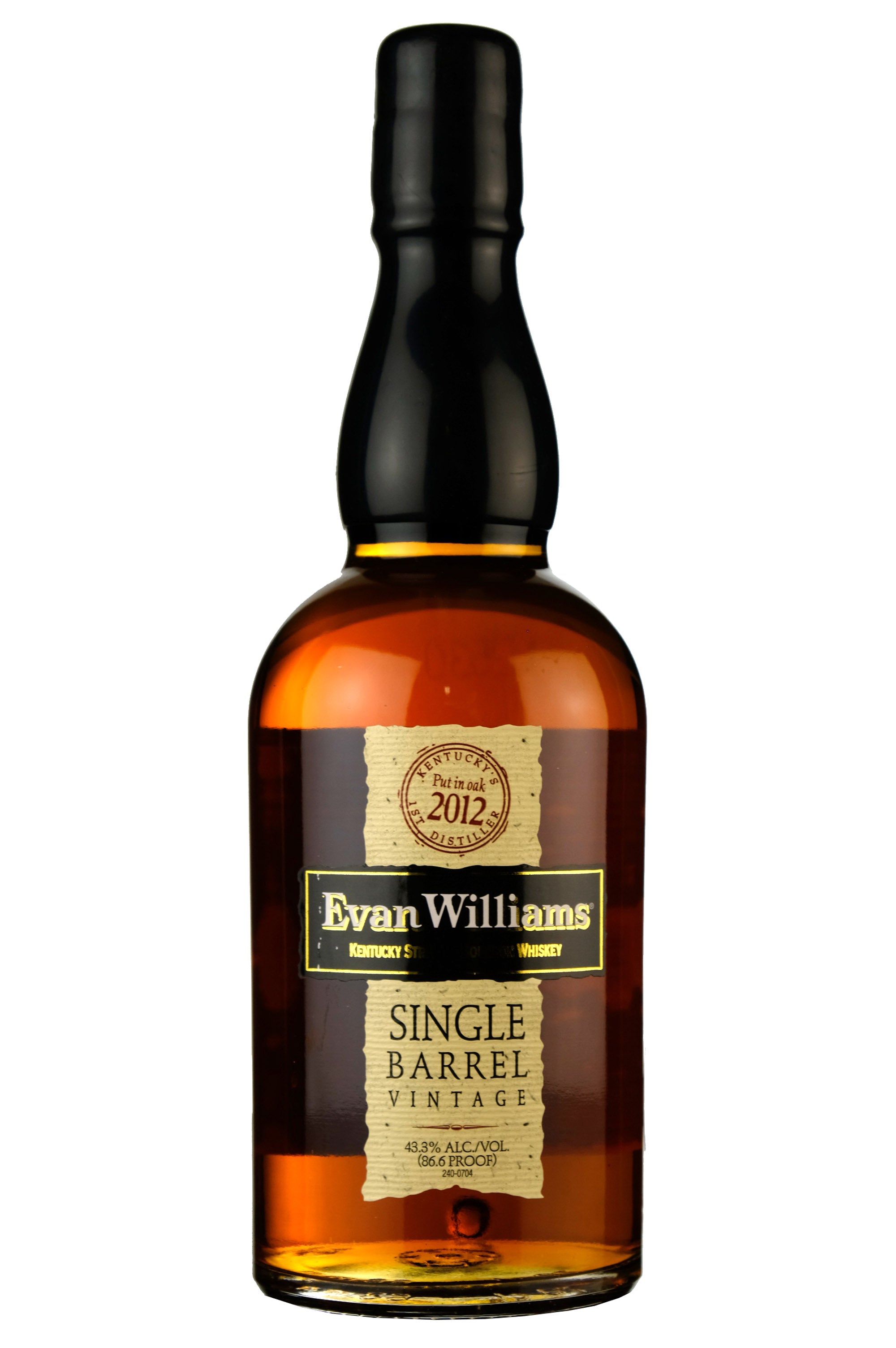 Evan Williams Single Barrel Vintage 2012