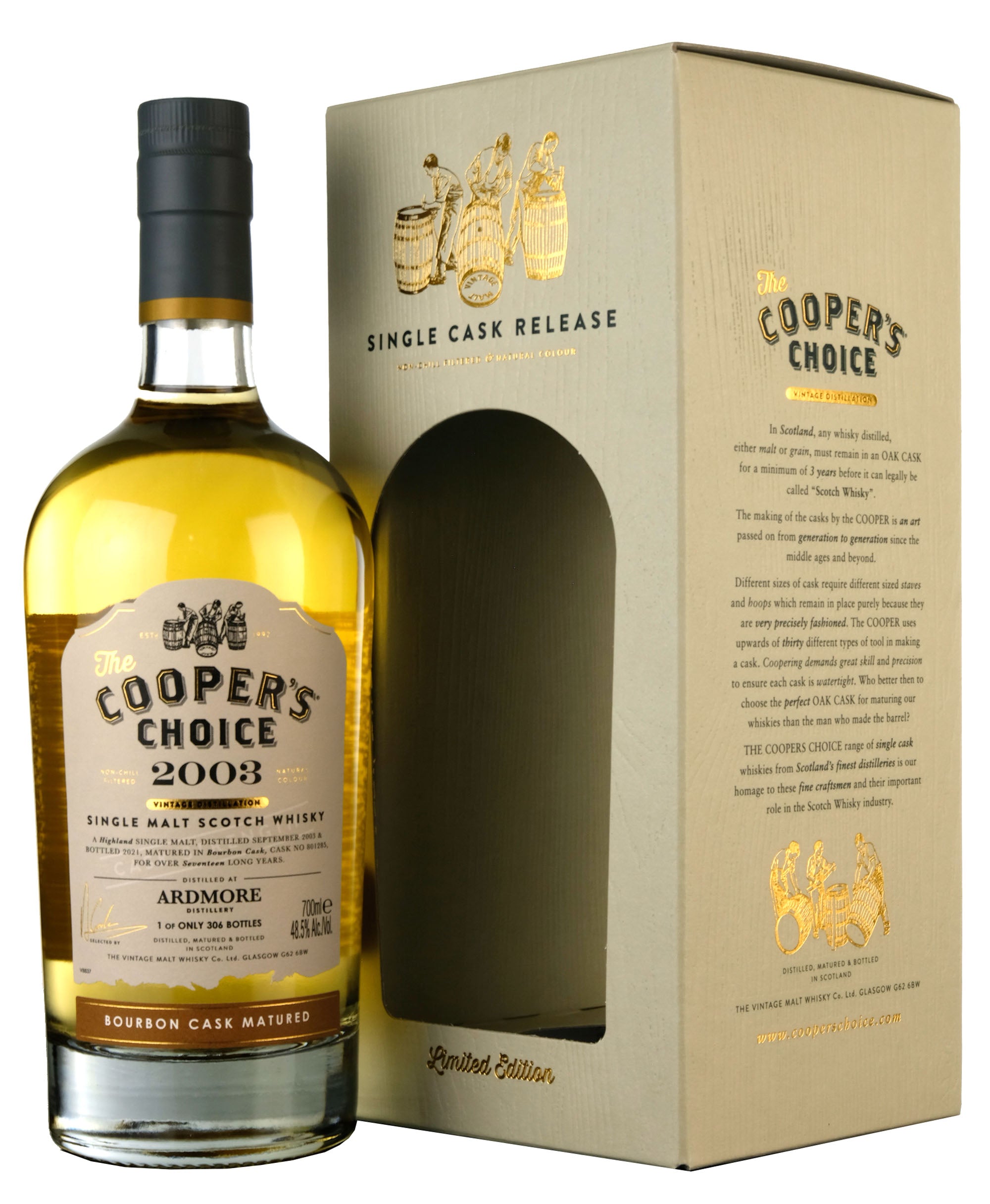 Ardmore 2003-2021 | 17 Year Old | Cooper's Choice Single Cask #801285
