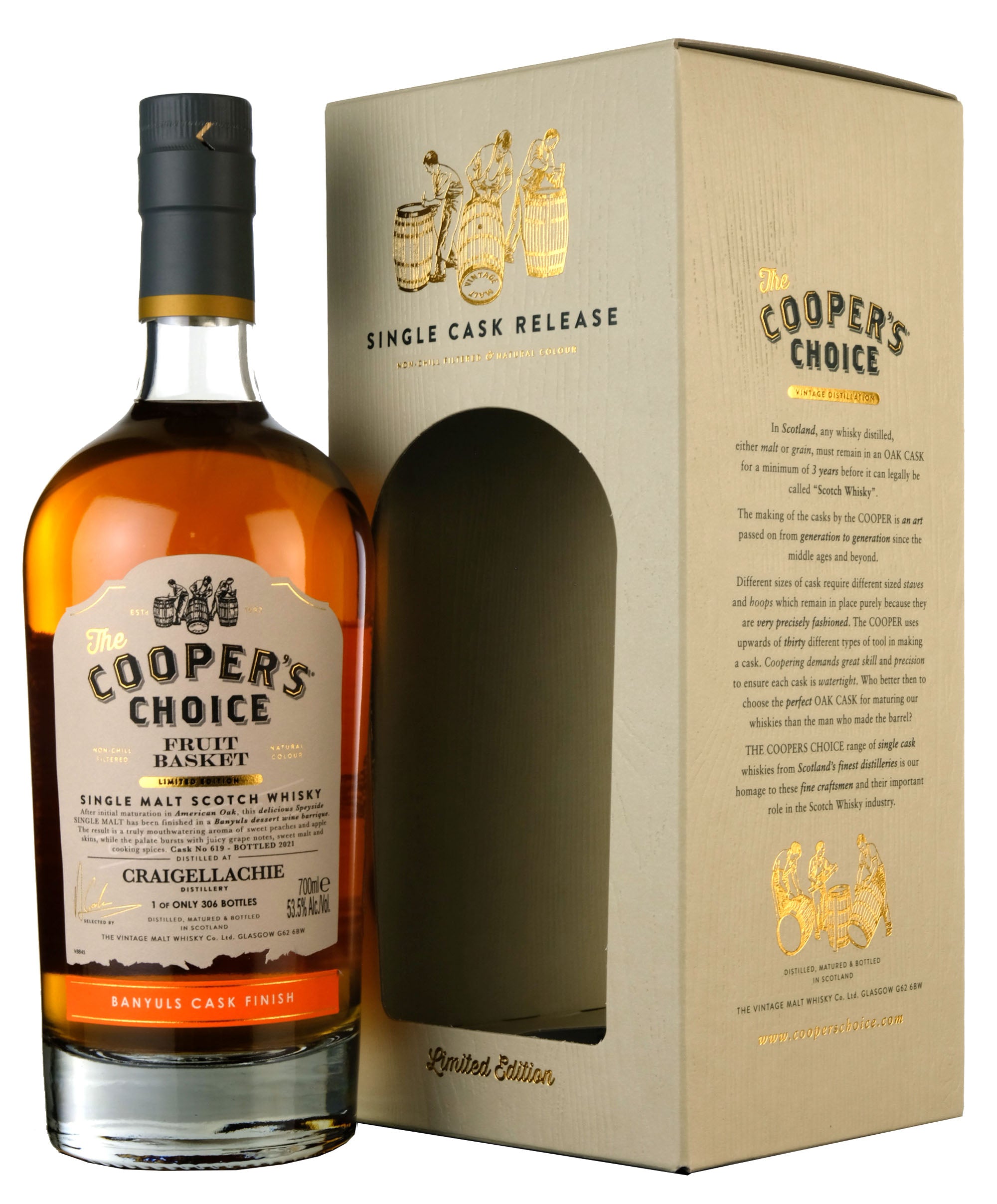 Craigellachie Cooper's Choice Fruit Basket Single Cask 619