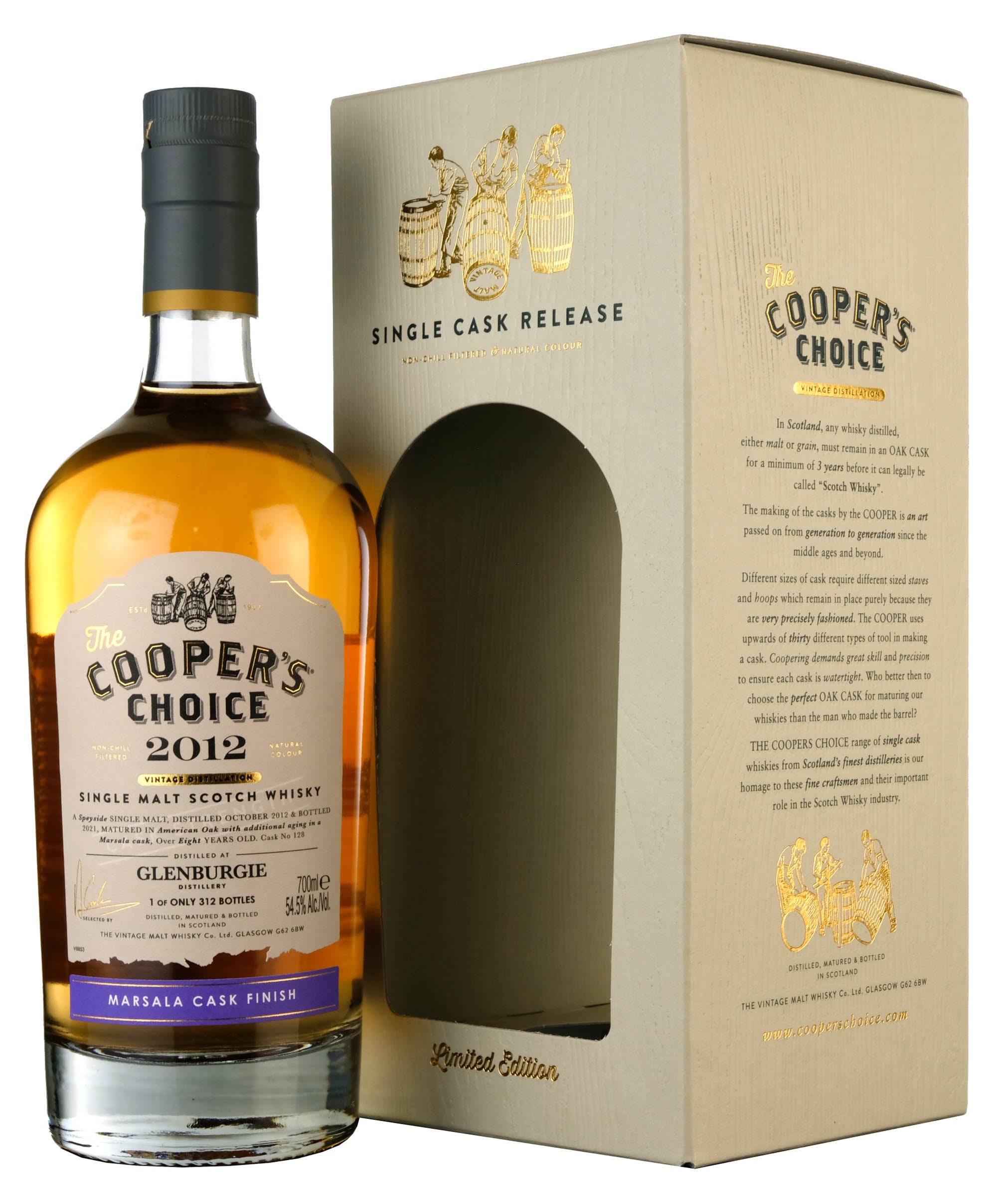 Glenburgie 2012-2021 | 8 Year Old Cooper's Choice Single Cask #128