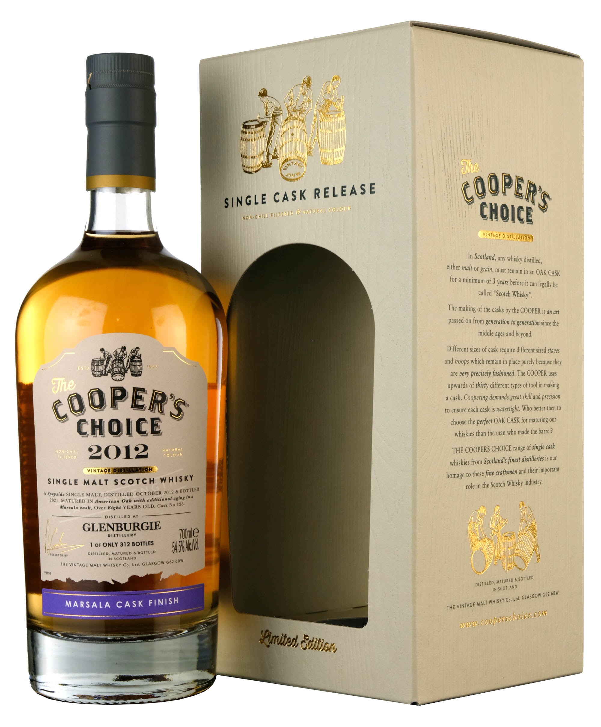 Glenburgie 2012-2021 | 8 Year Old Cooper's Choice Single Cask 128