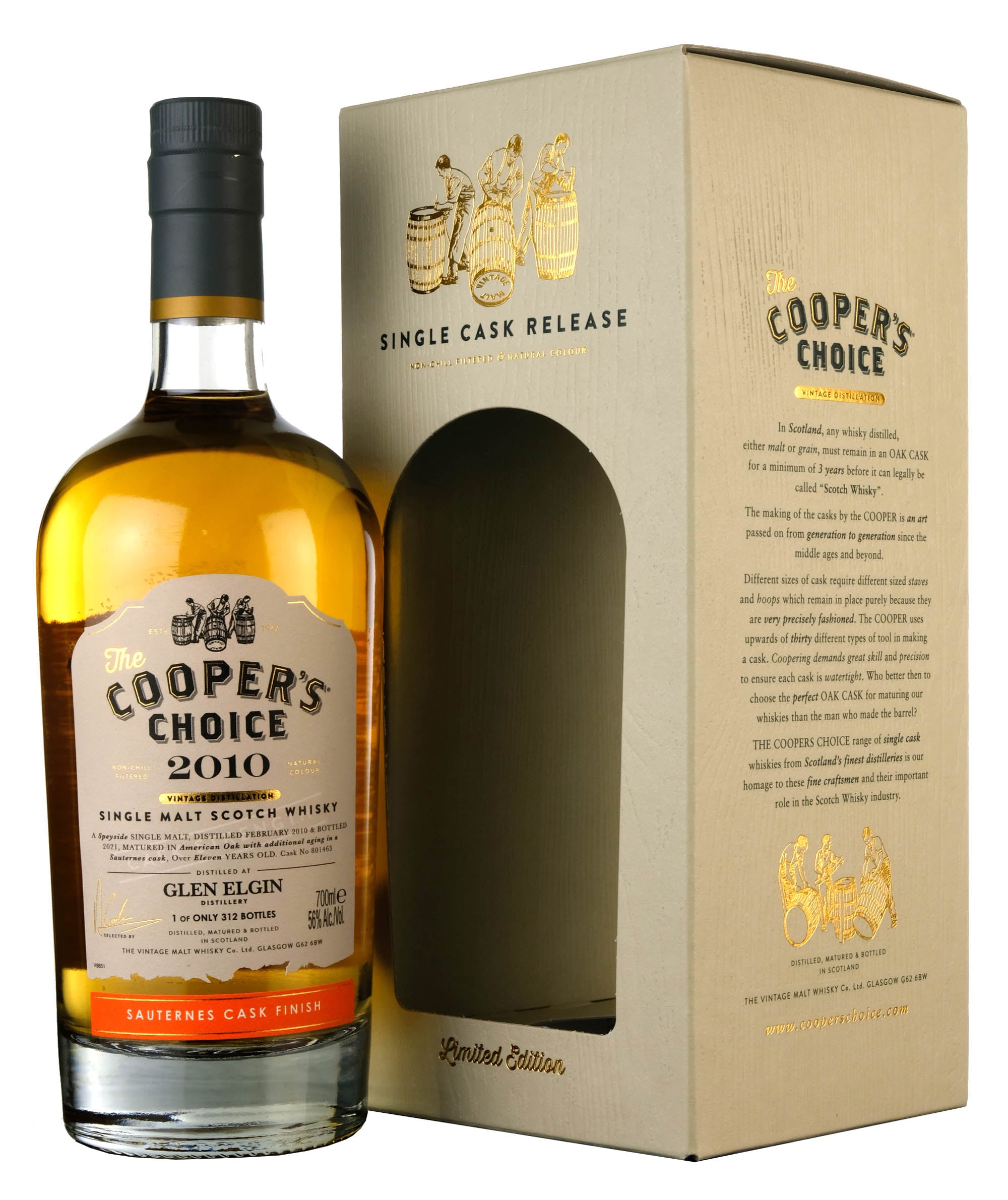 Glen Elgin 2010-2021 | 11 Year Old Cooper's Choice Single Cask 801463