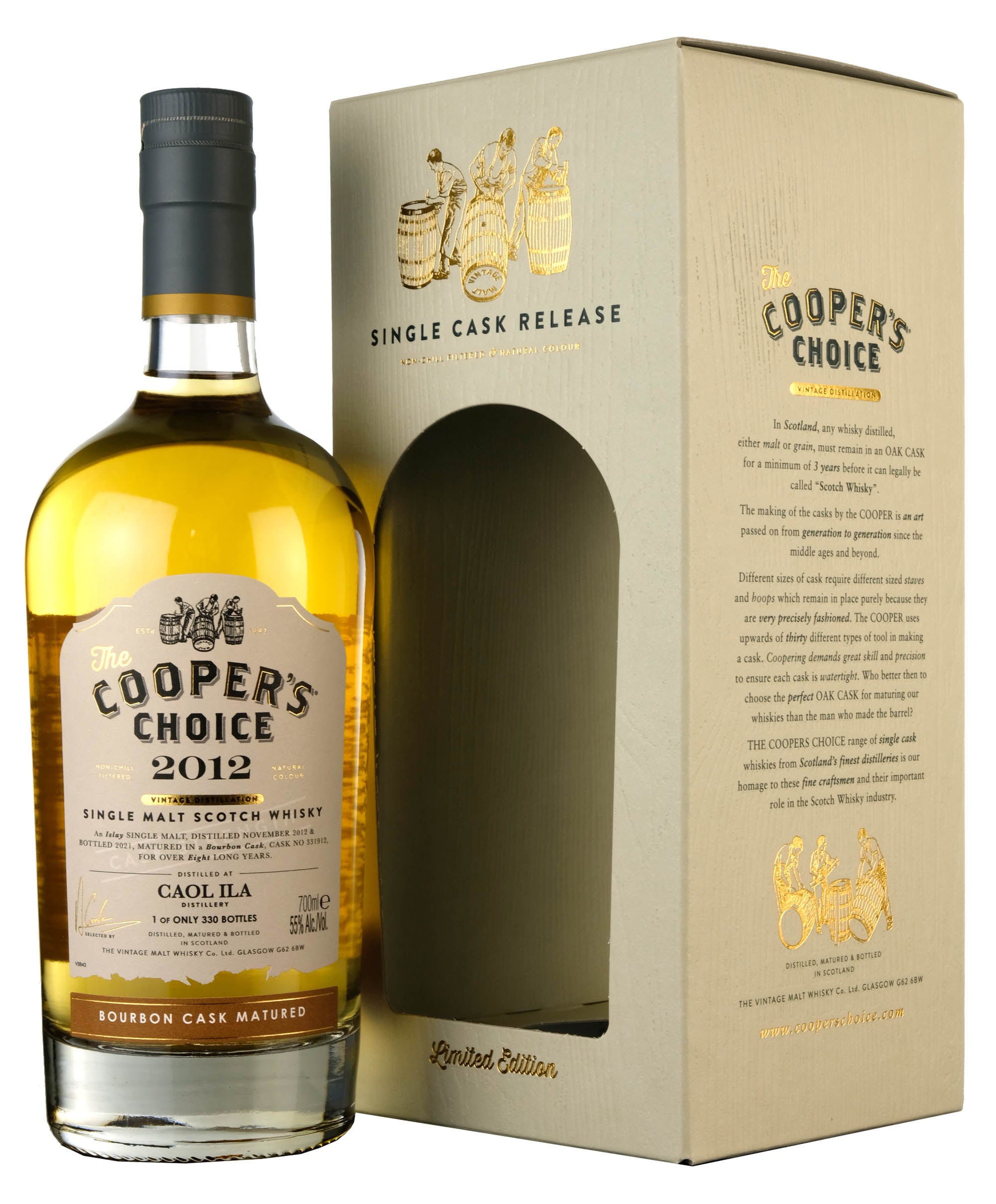 Caol Ila 2012-2021 | 8 Year Old Cooper's Choice Single Cask #331912