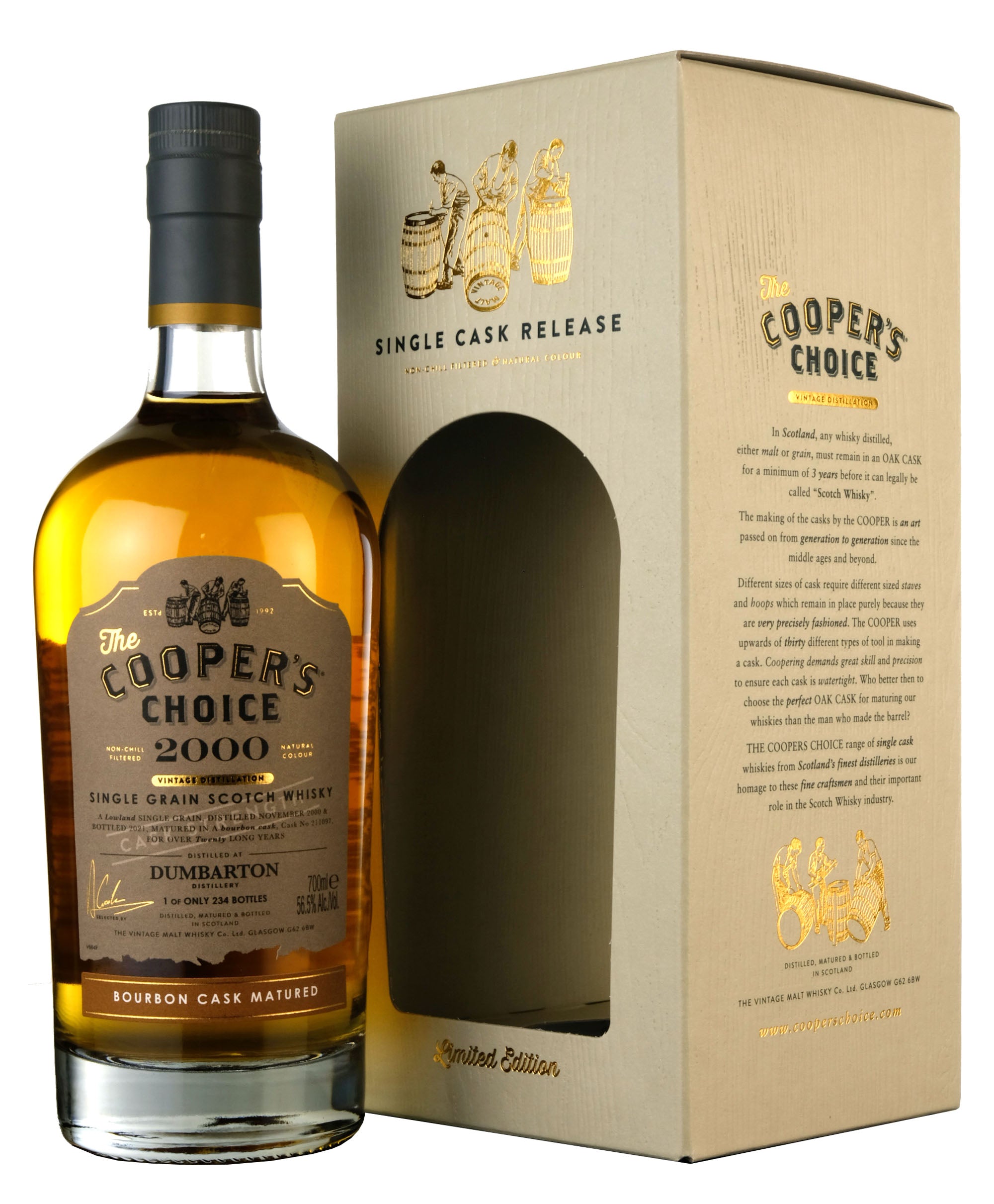 Dumbarton 2000-2021 | 20 Year Old Cooper's Choice Single Cask 211097