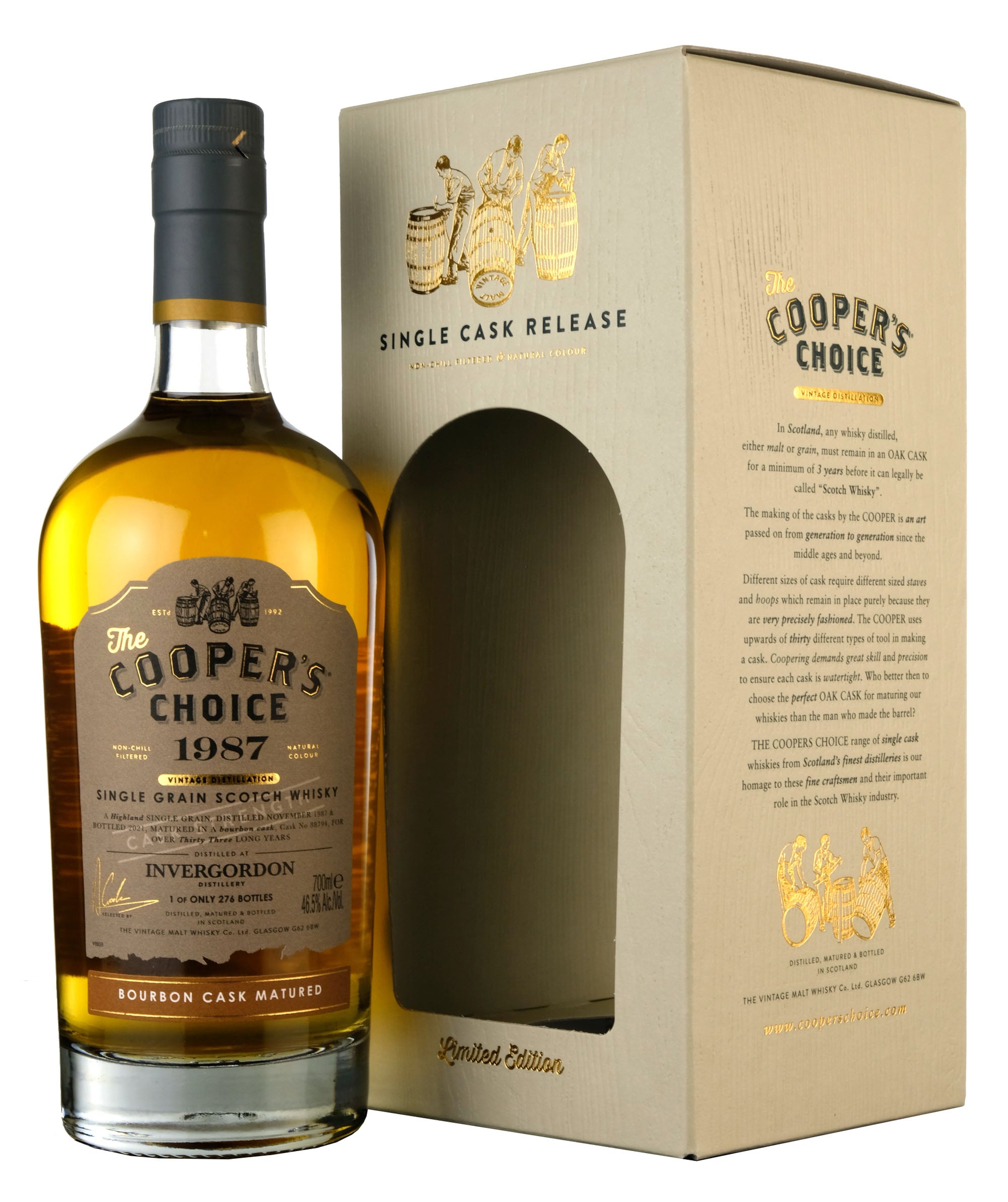 Invergordon 1987-2021 | 33 Year Old Cooper's Choice Single Cask 88794