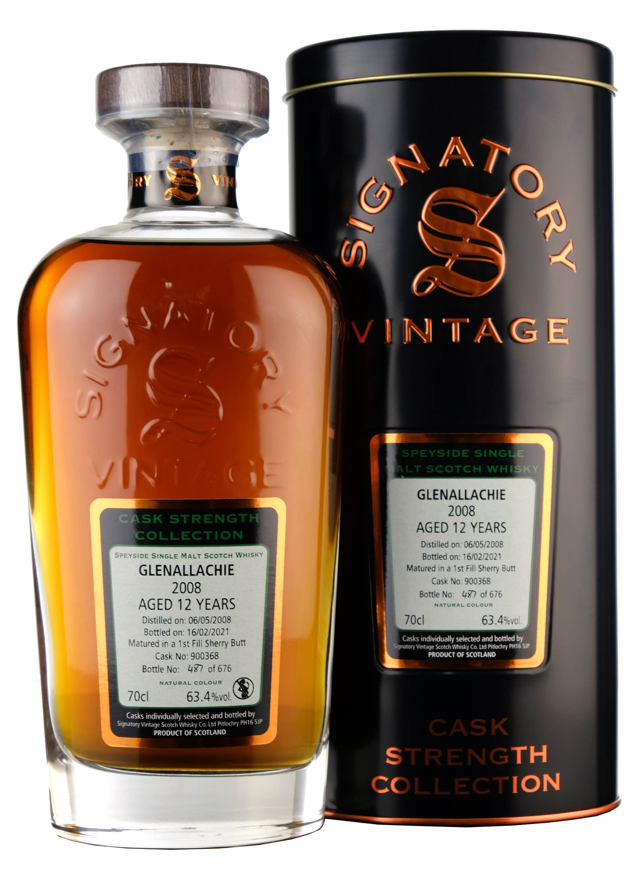 Glenallachie 2008-2021 | 12 Year Old Signatory Vintage Cask Strength Collection Single Cask 900368