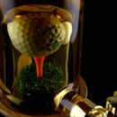 Golf Ball & Tee Decanter + Tap With Two Glasses