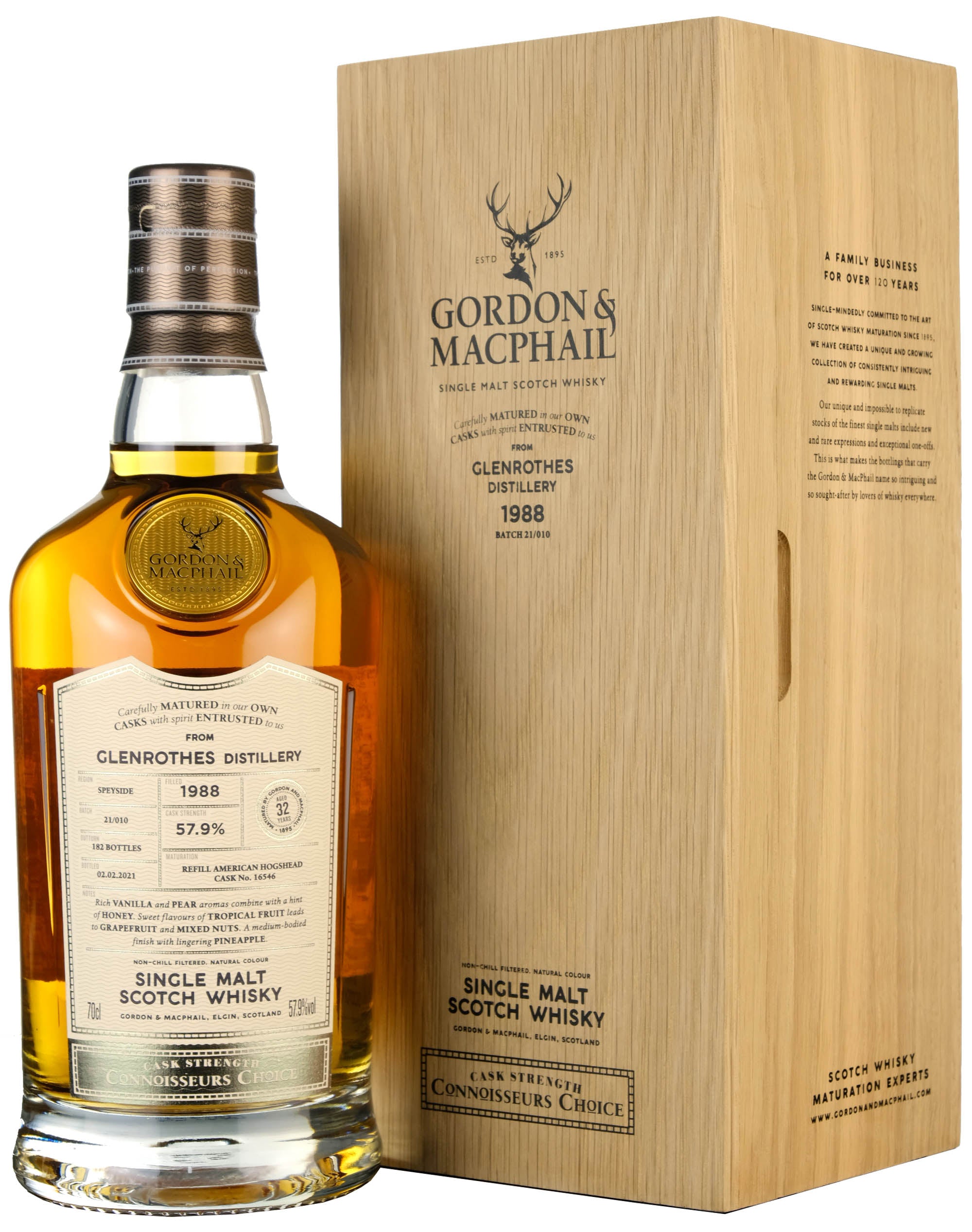Glenrothes 1988-2021 | 32 Year Old Gordon & MacPhail Connoisseurs Choice Single 16546