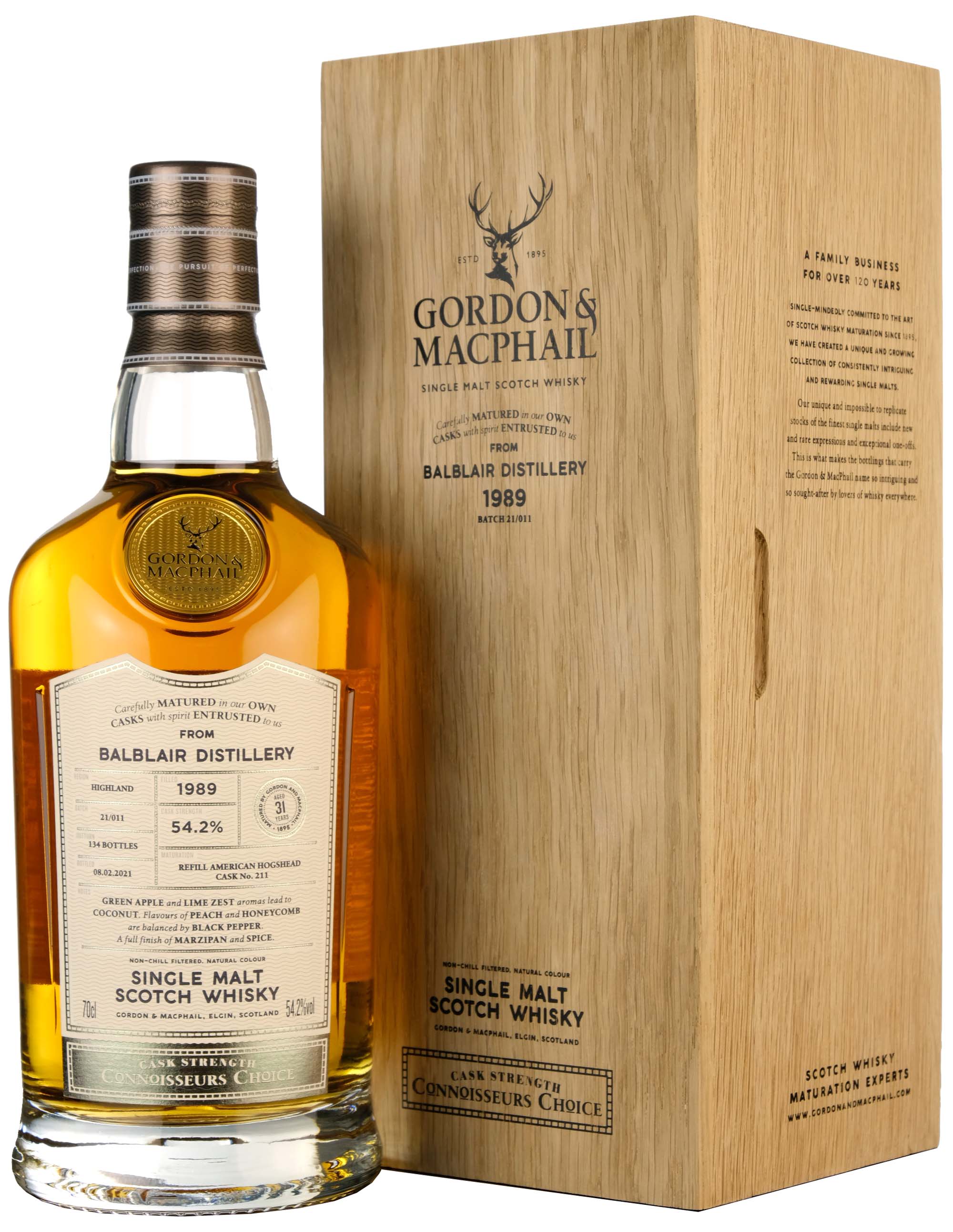 Balblair 1989-2021 | 31 Year Old Gordon & MacPhail Connoisseurs Choice Single Cask 211