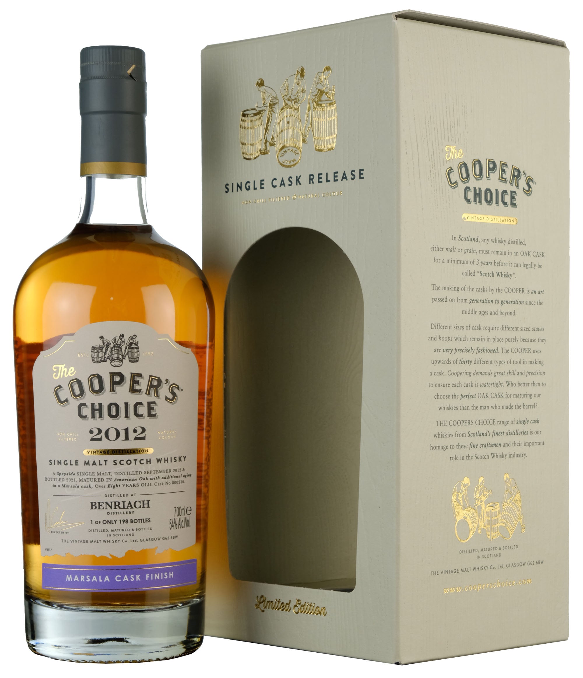 Benriach 2012-2021 | 8 Year Old Cooper's Choice Single Cask 800216