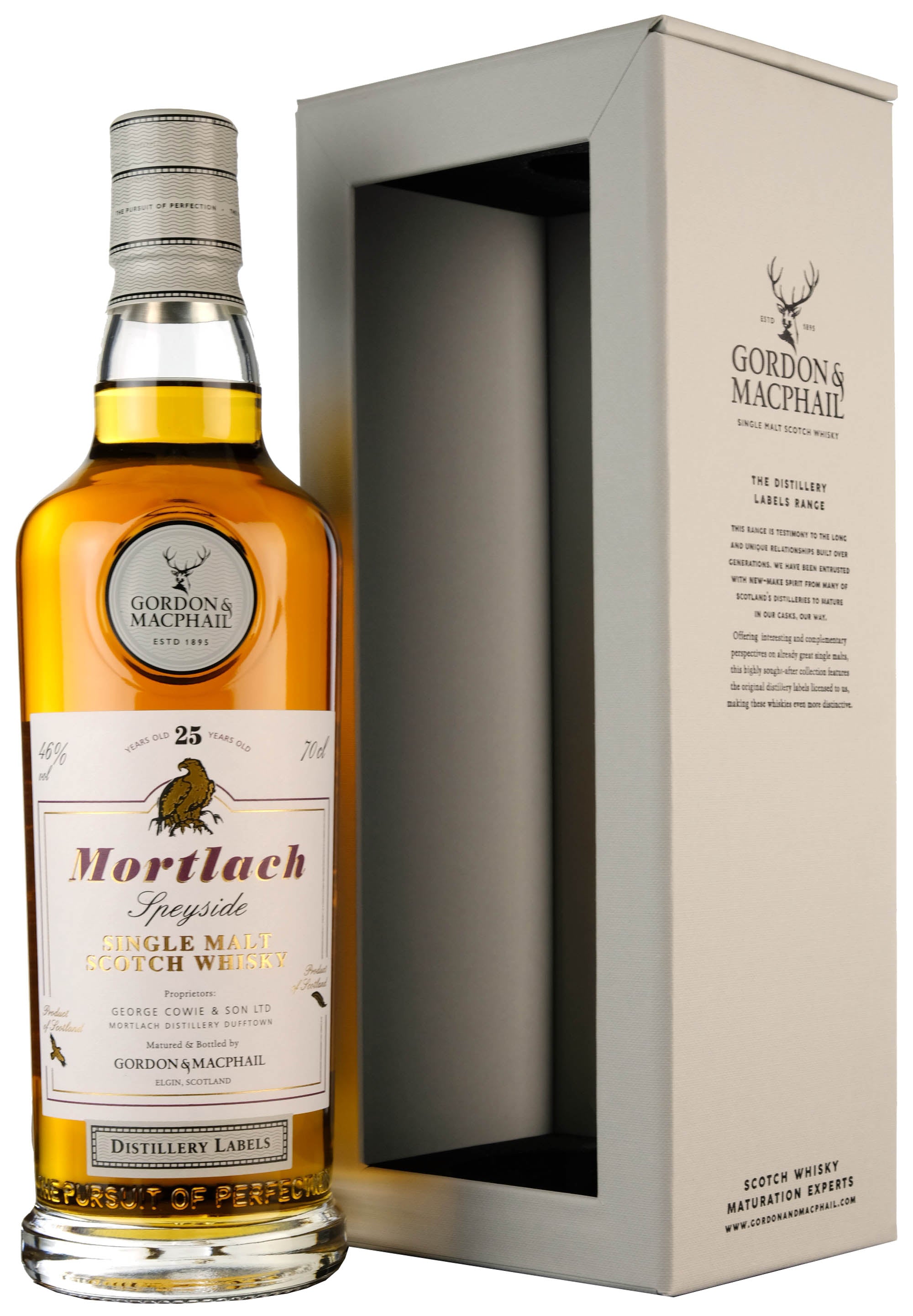 Mortlach 25 Year Old Distillery Labels