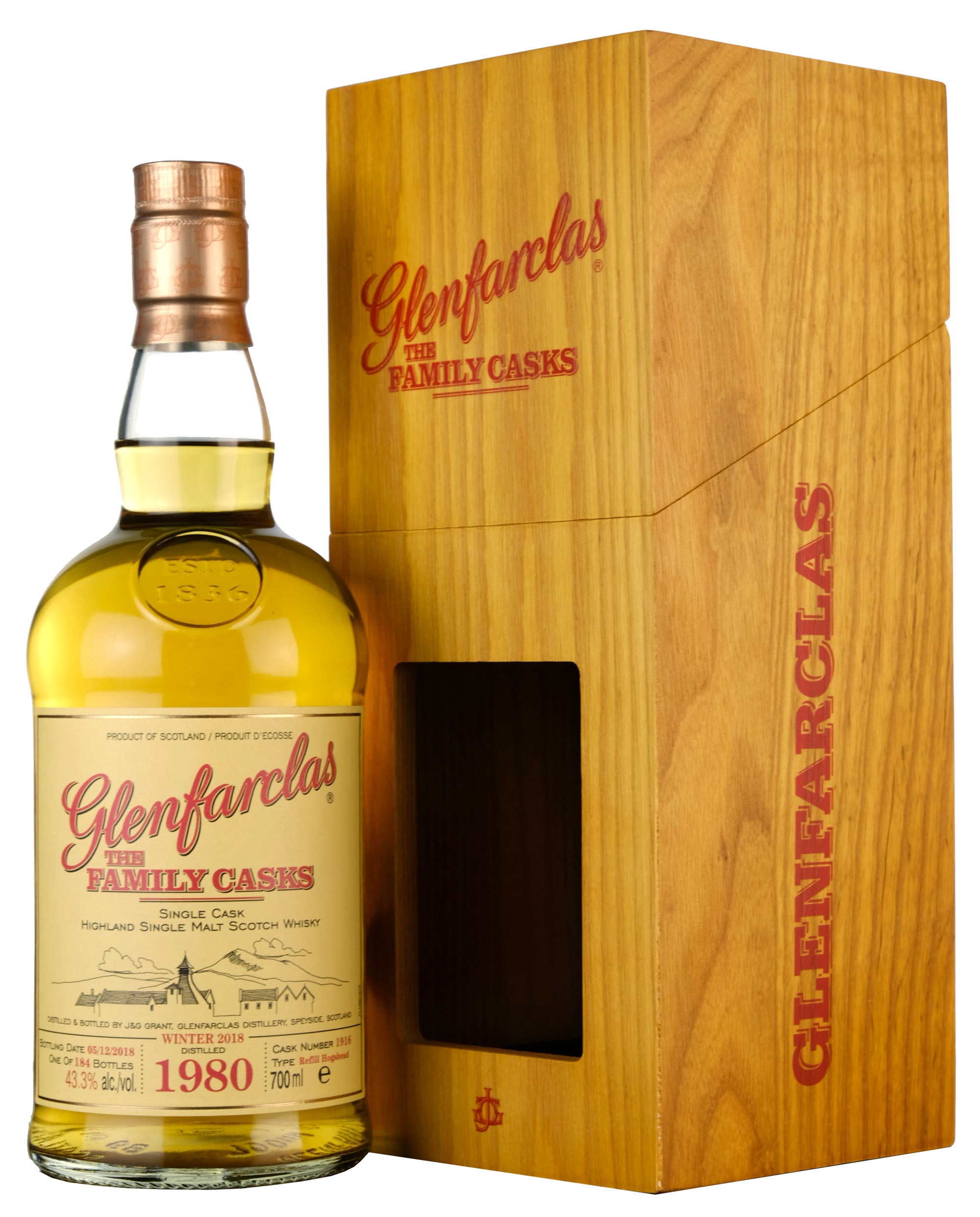 Glenfarclas 1980-2018 | 38 Year Old The Family Cask 1916