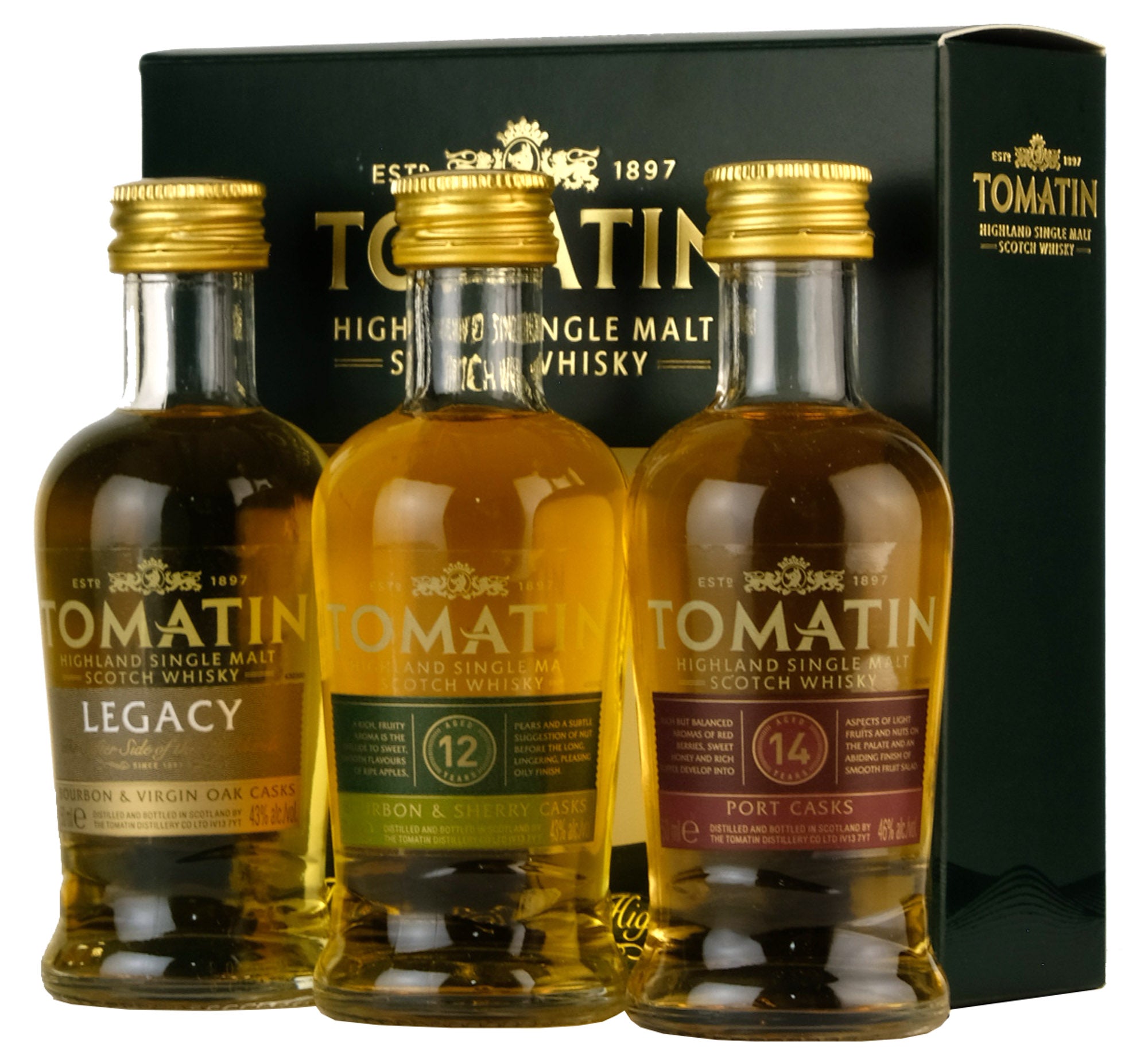 Tomatin Triple Whisky Miniature Gift Set