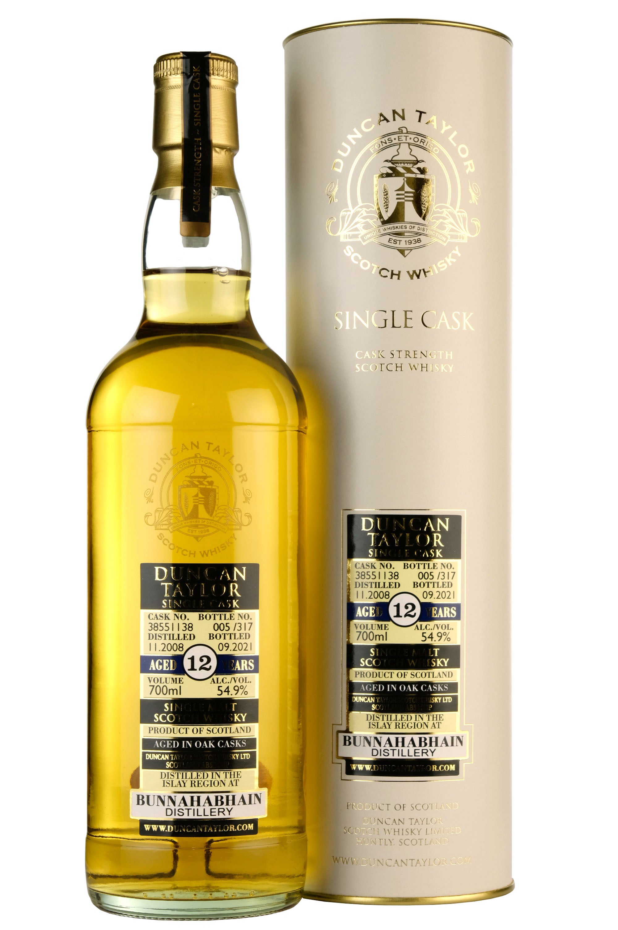 Bunnahabhain 2008-2021 | 12 Year Old Duncan Taylor Cask 38551138