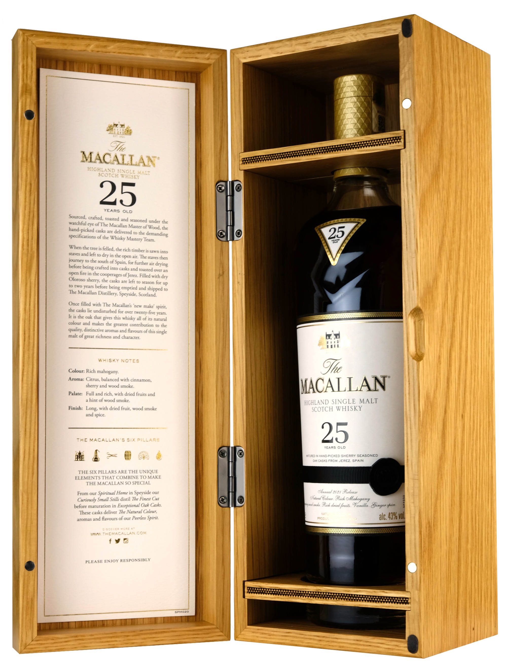 Macallan 25 Year Old Sherry Oak 2021 Release - Whisky-Online Shop