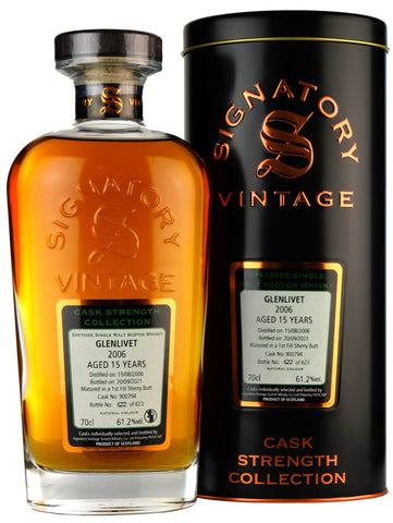 Glenlivet 2006-2021 | 15 Year Old Signatory Vintage Cask 900794