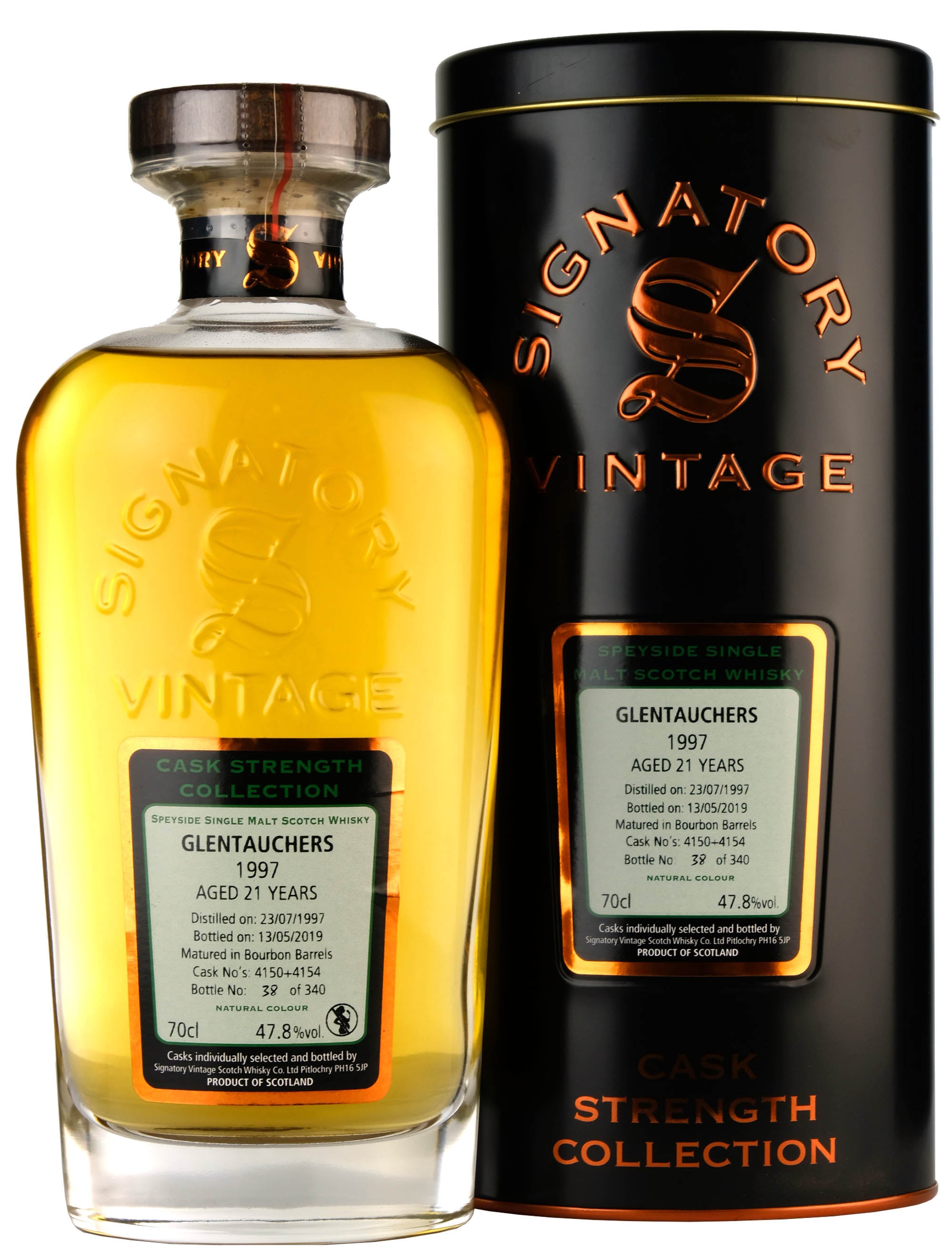 Glentauchers 1997-2019 | 21 Year Old Signatory Vintage Casks 4150+4154