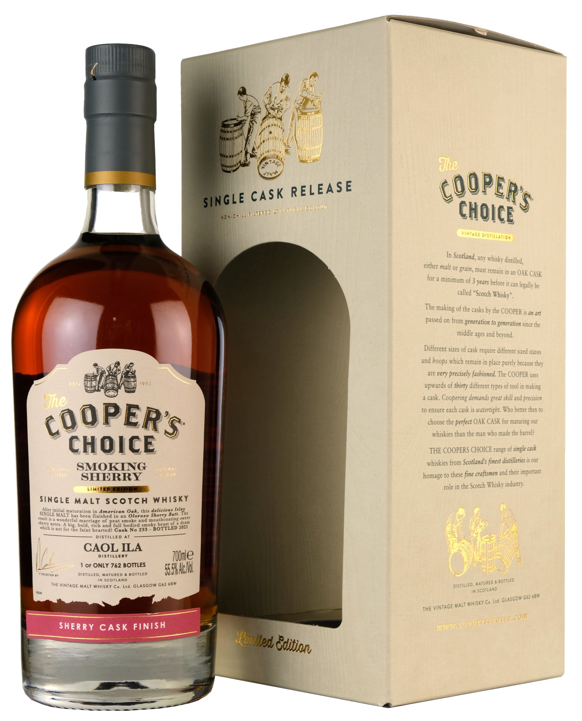 Caol Ila Smoking Sherry 2021 | Cooper's Choice Single Cask #233