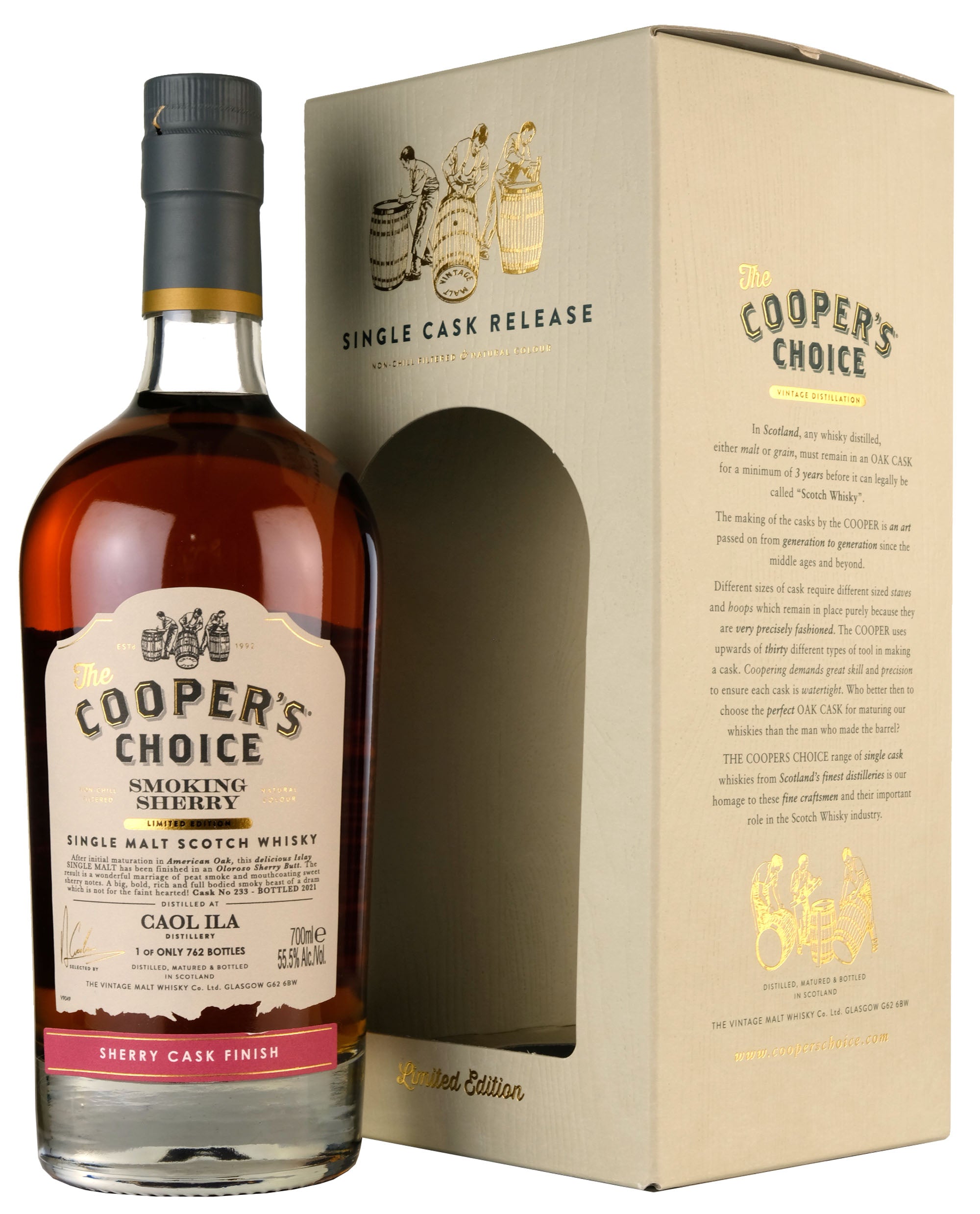 Caol Ila Smoking Sherry 2021 | Cooper's Choice Single Cask 233