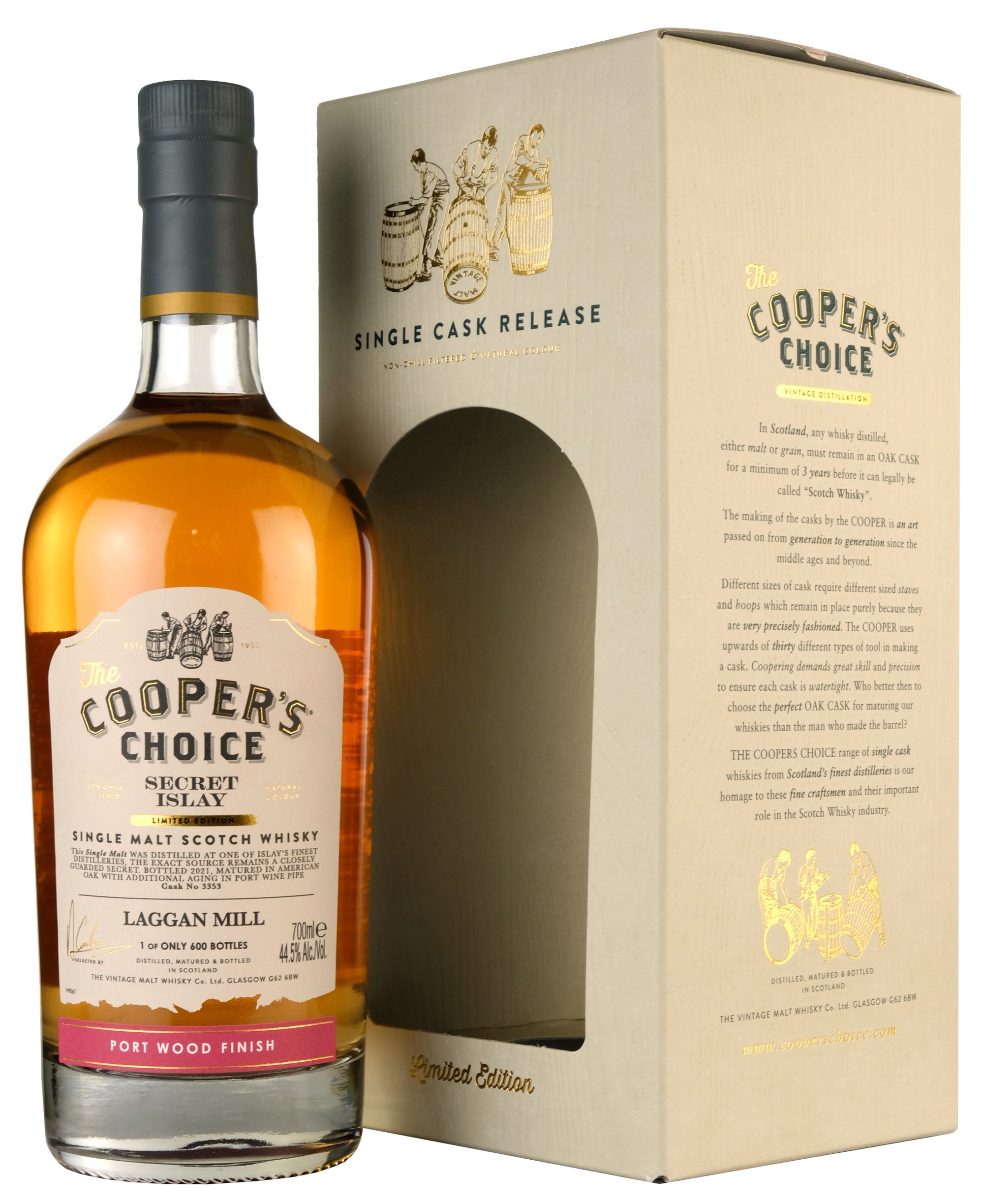 Laggan Mill Secret Islay Cooper's Choice Single Cask 3353