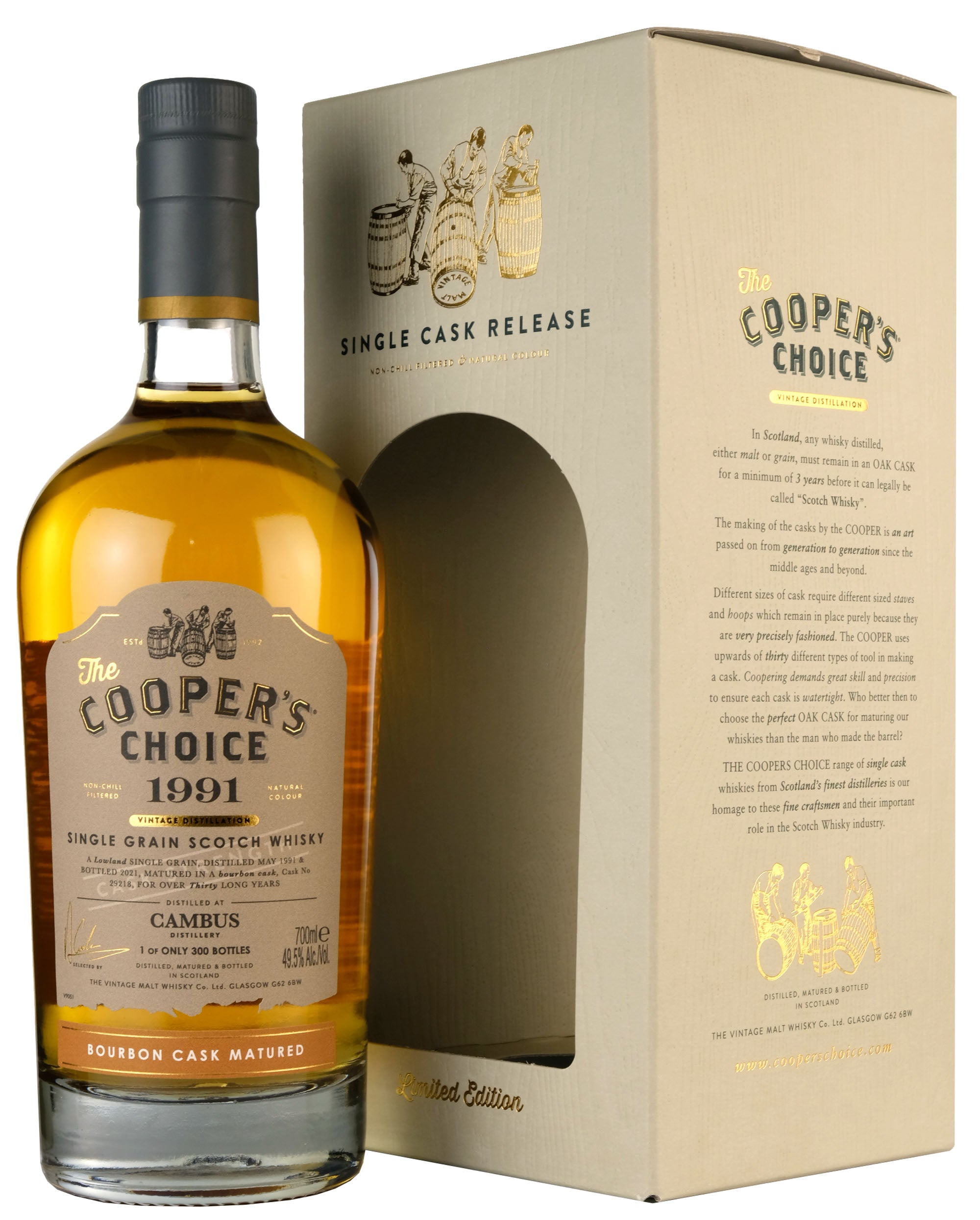 Cambus 1991-2021 | 30 Year Old Cooper's Choice Single Cask #29218