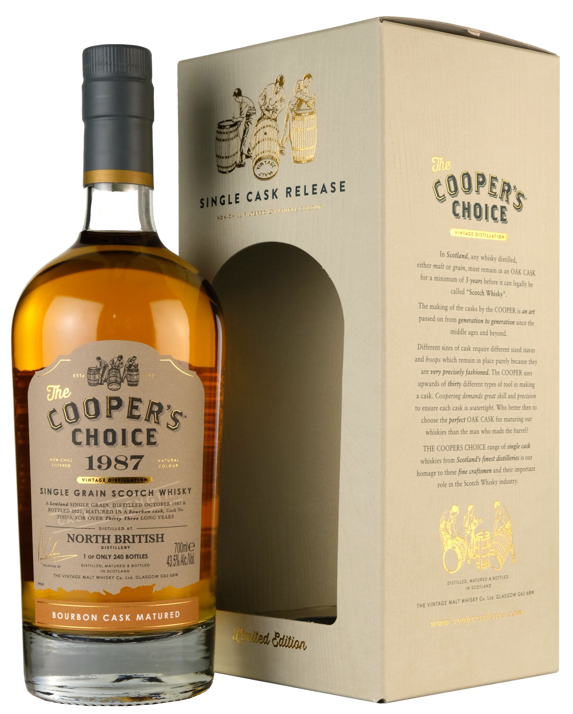 North British 1987-2021 | 33 Year Old Cooper's Choice Single Cask 238570