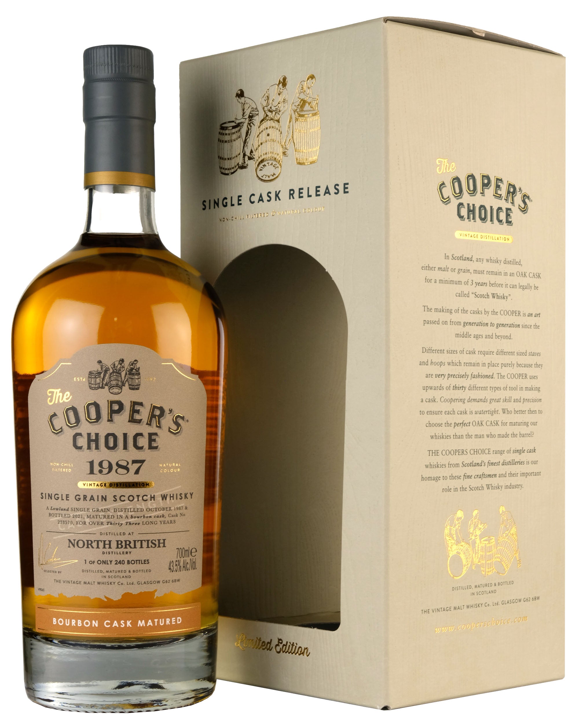 North British 1987-2021 | 33 Year Old Cooper's Choice Single Cask #238570