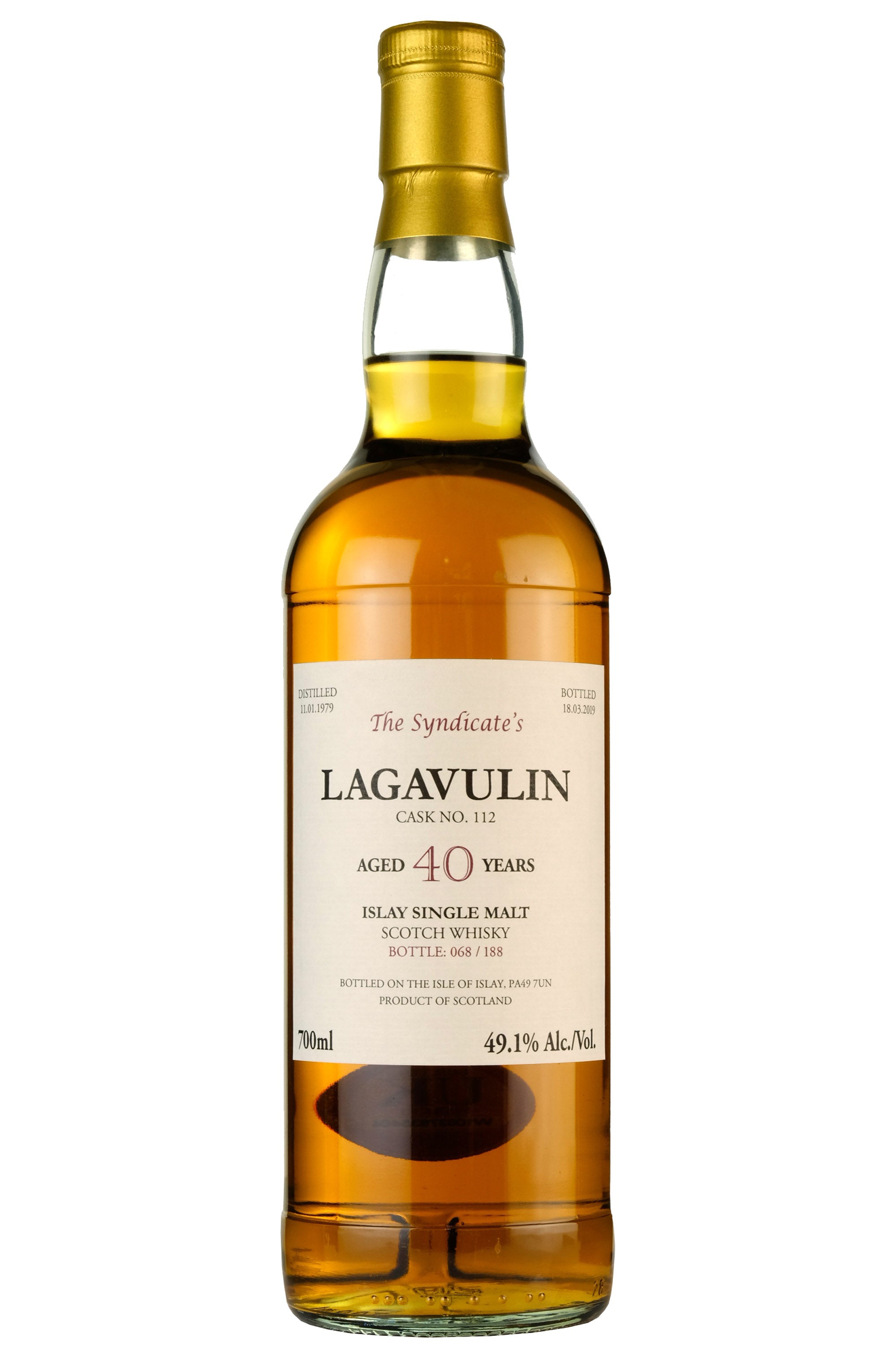 Lagavulin 1979-2019 | 40 Year Old | The Syndicate's Single Cask 112