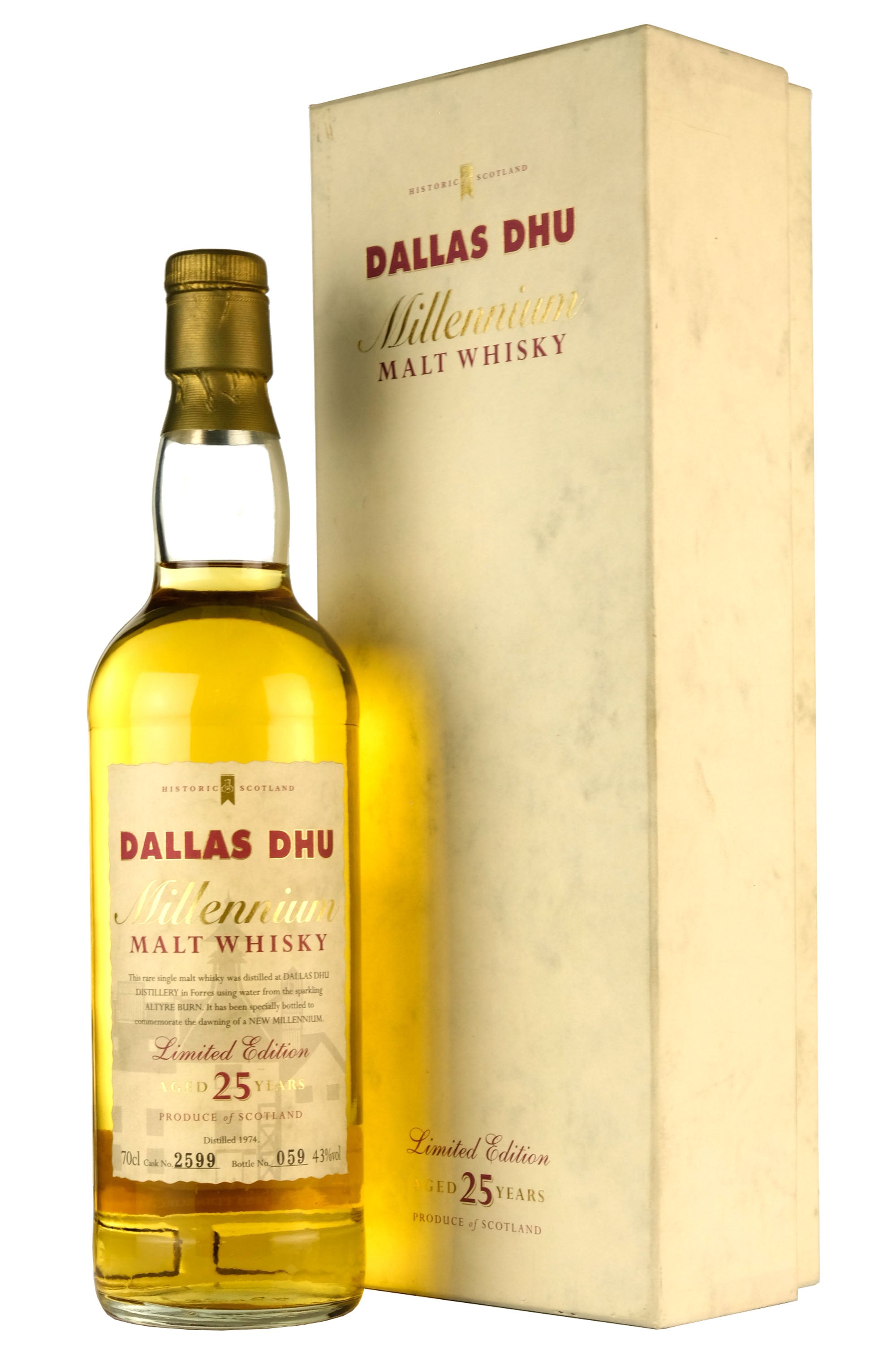 Dallas Dhu 1974-1999 | 25 Year Old Millennium Malt