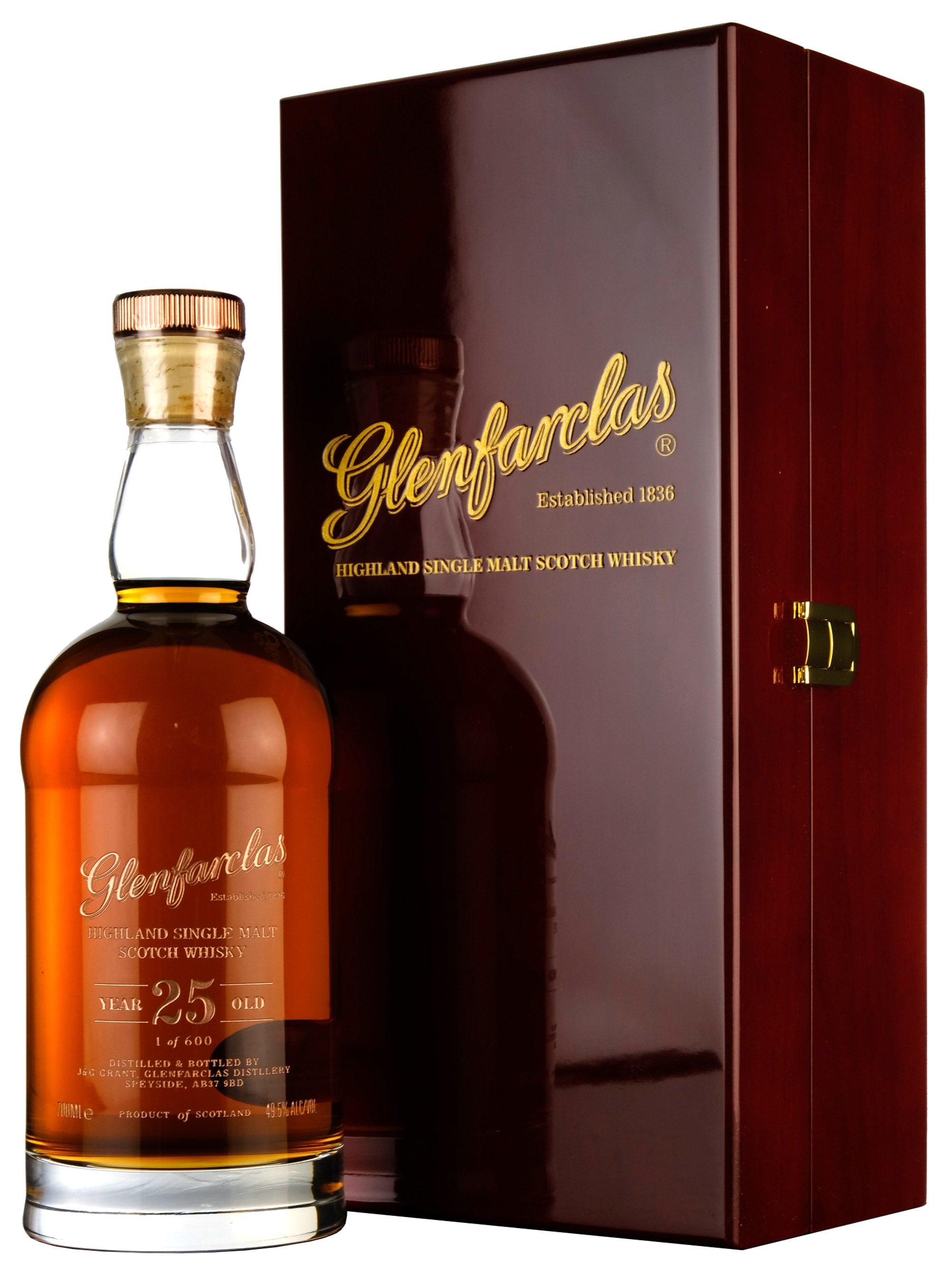 Glenfarclas 25 Year Old Glencairn Crystal Decanter