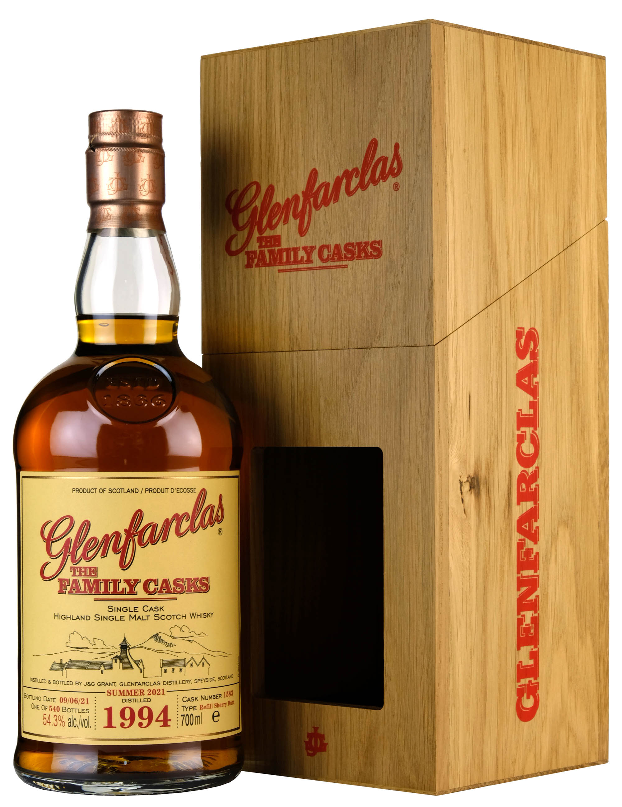 Glenfarclas 1994-2021 | 26 Year Old The Family Cask 1583