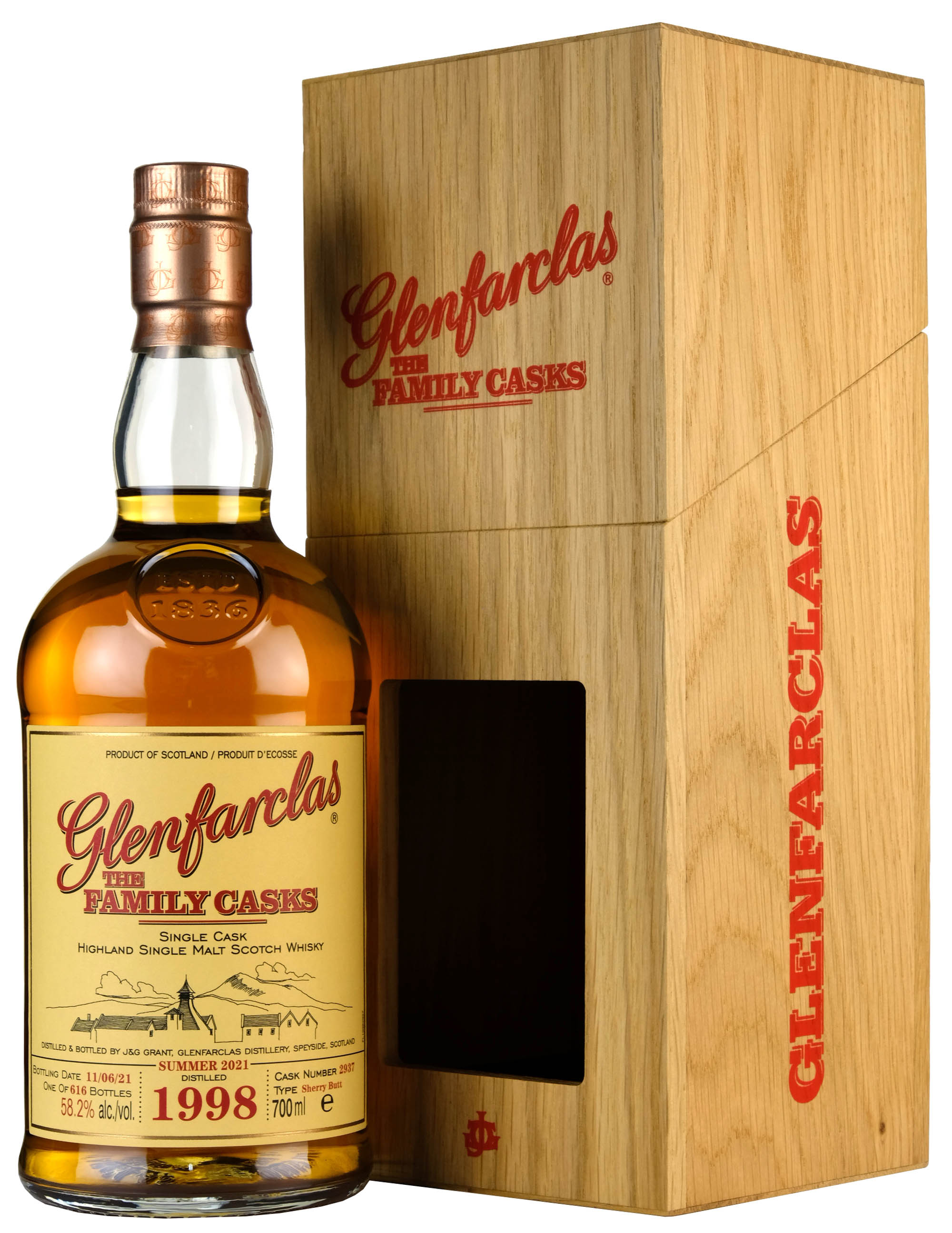 Glenfarclas 1998-2021 | 22 Year Old The Family Cask 2937