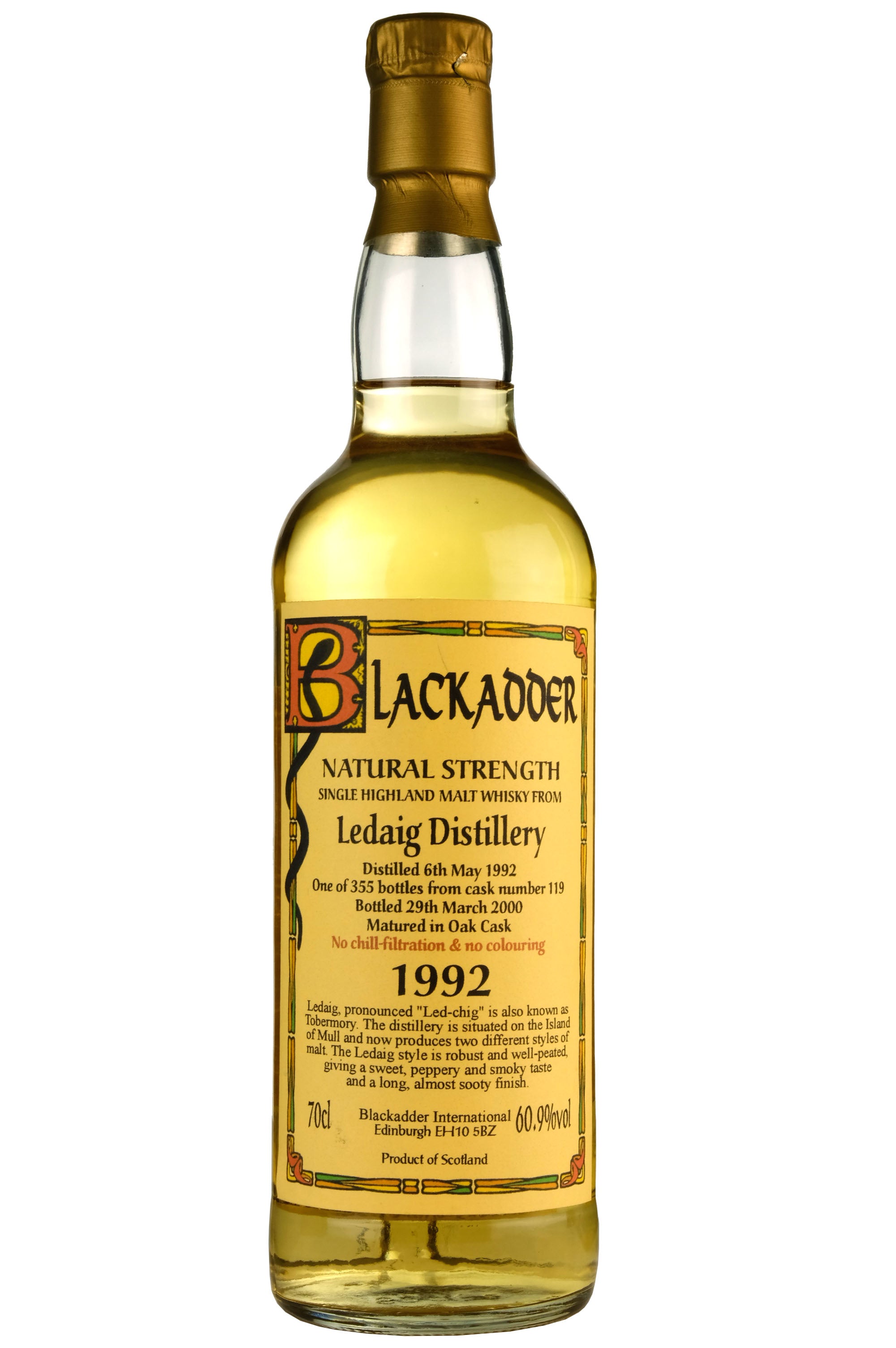 Ledaig 1992-2000 7 Year Old | Blackadder Single Cask 119
