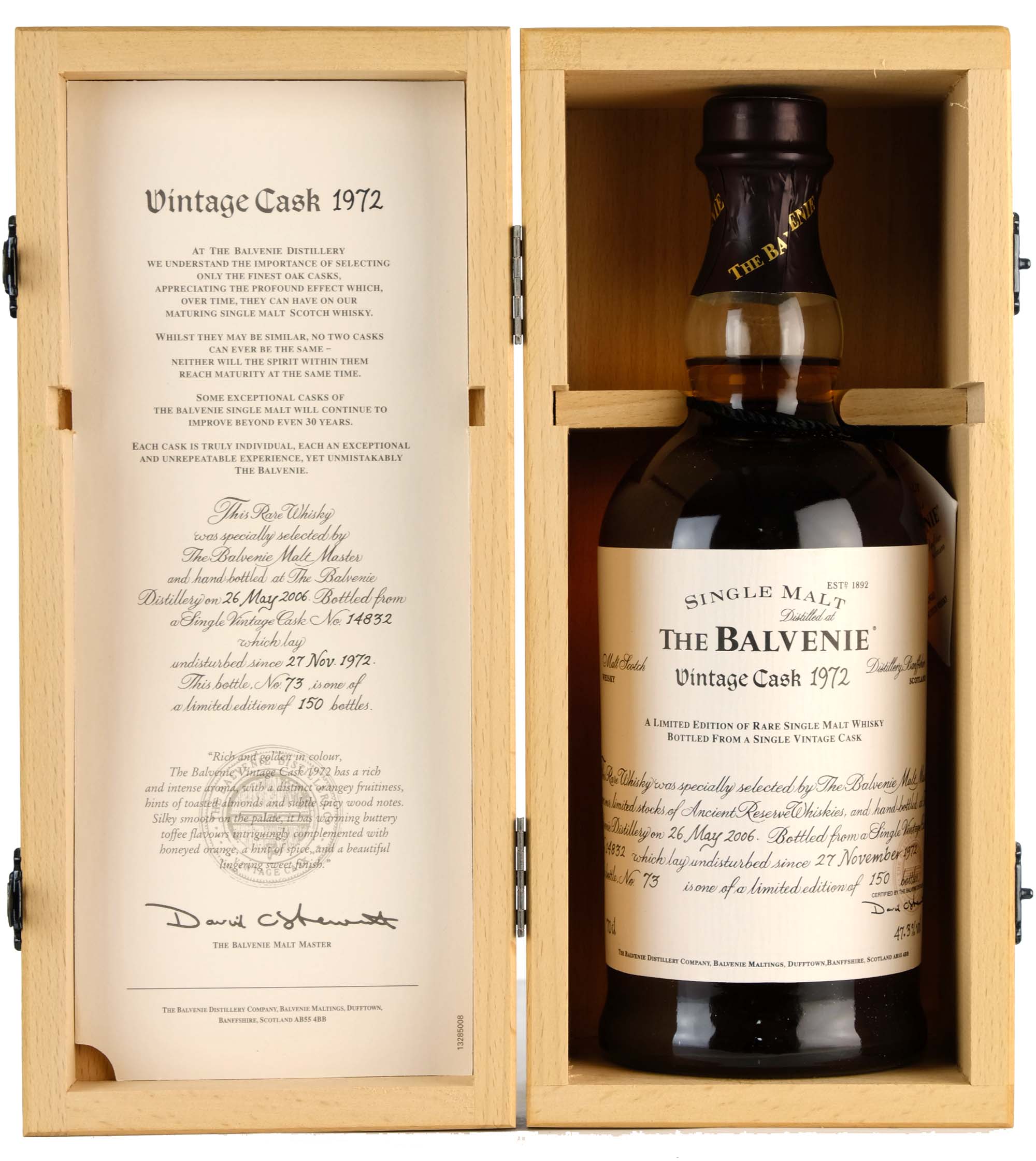 Balvenie 1972-2006 | 33 Year Old Single Cask 14832