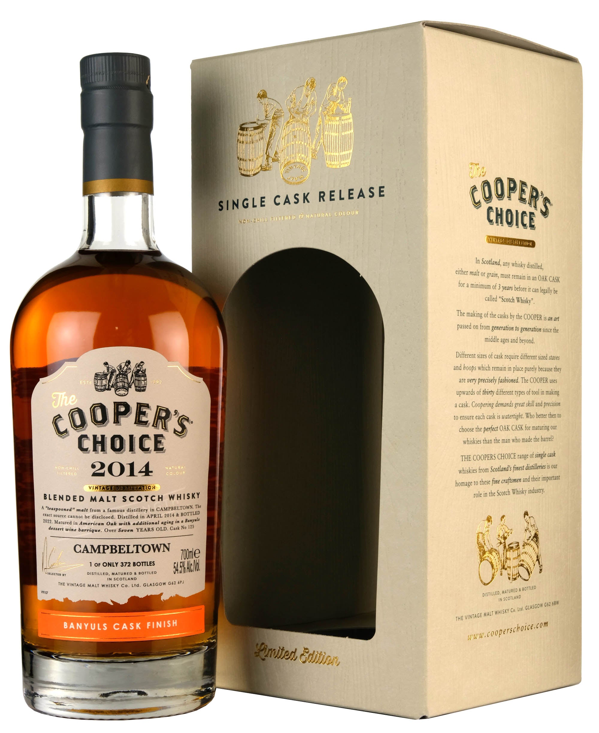 Campbeltown 2014-2022 | 7 Year Old Cooper's Choice Single Cask #125