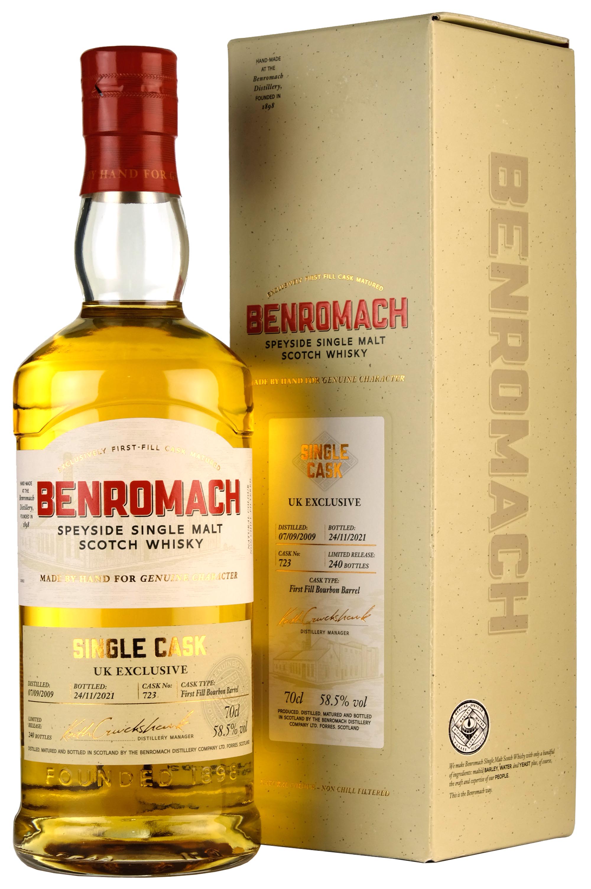 Benromach 2009-2021 | 12 Year Old Single Cask 723 | UK Exclusive