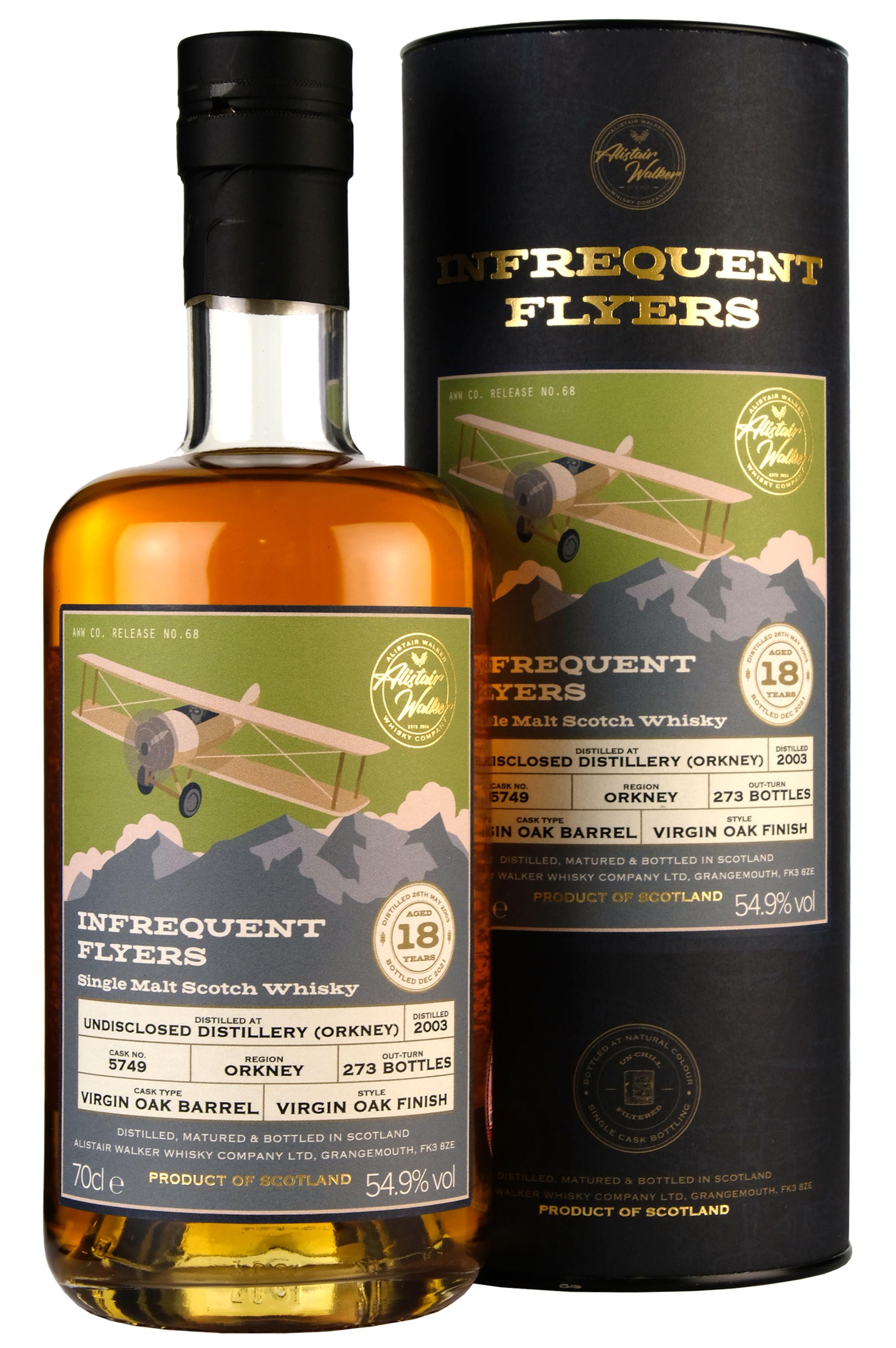 Undisclosed Orkney Distillery 2003-2022 | 18 Year Old Infrequent Flyers Cask 5749