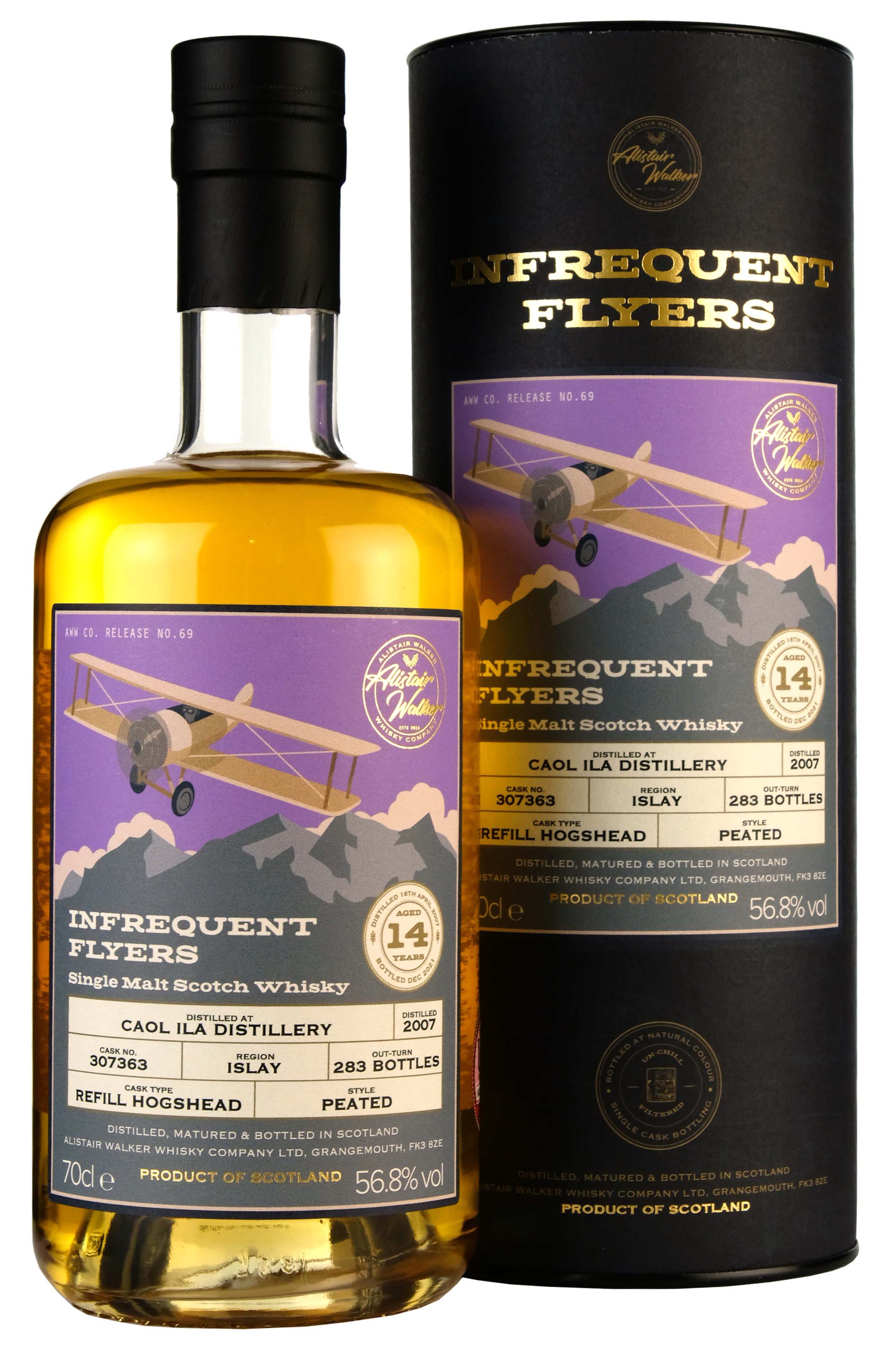 Caol Ila 2007-2022 | 14 Year Old Infrequent Flyers Cask 307363