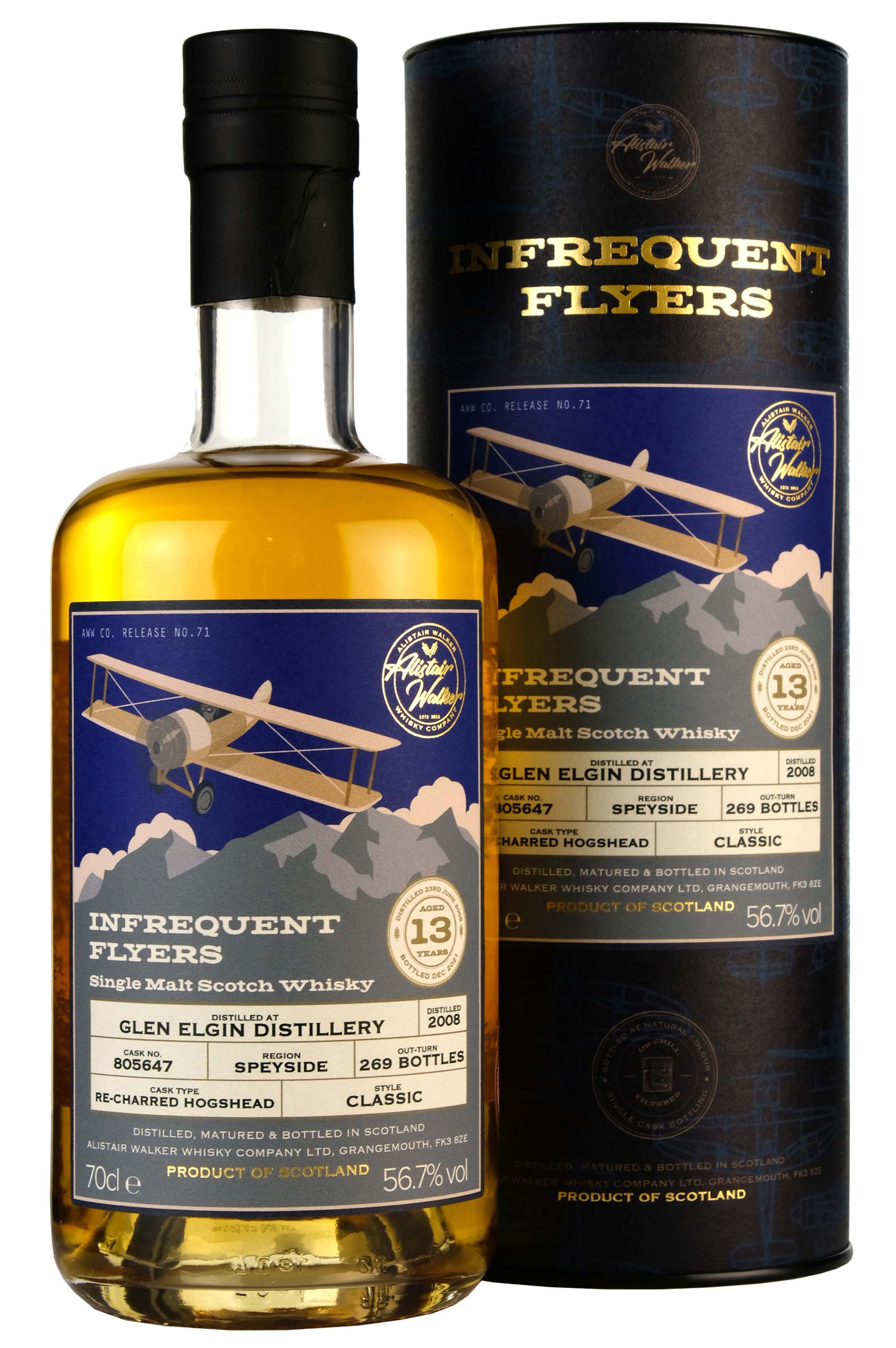 Glen Elgin 2008-2022 | 13 Year Old Infrequent Flyers Cask 805647